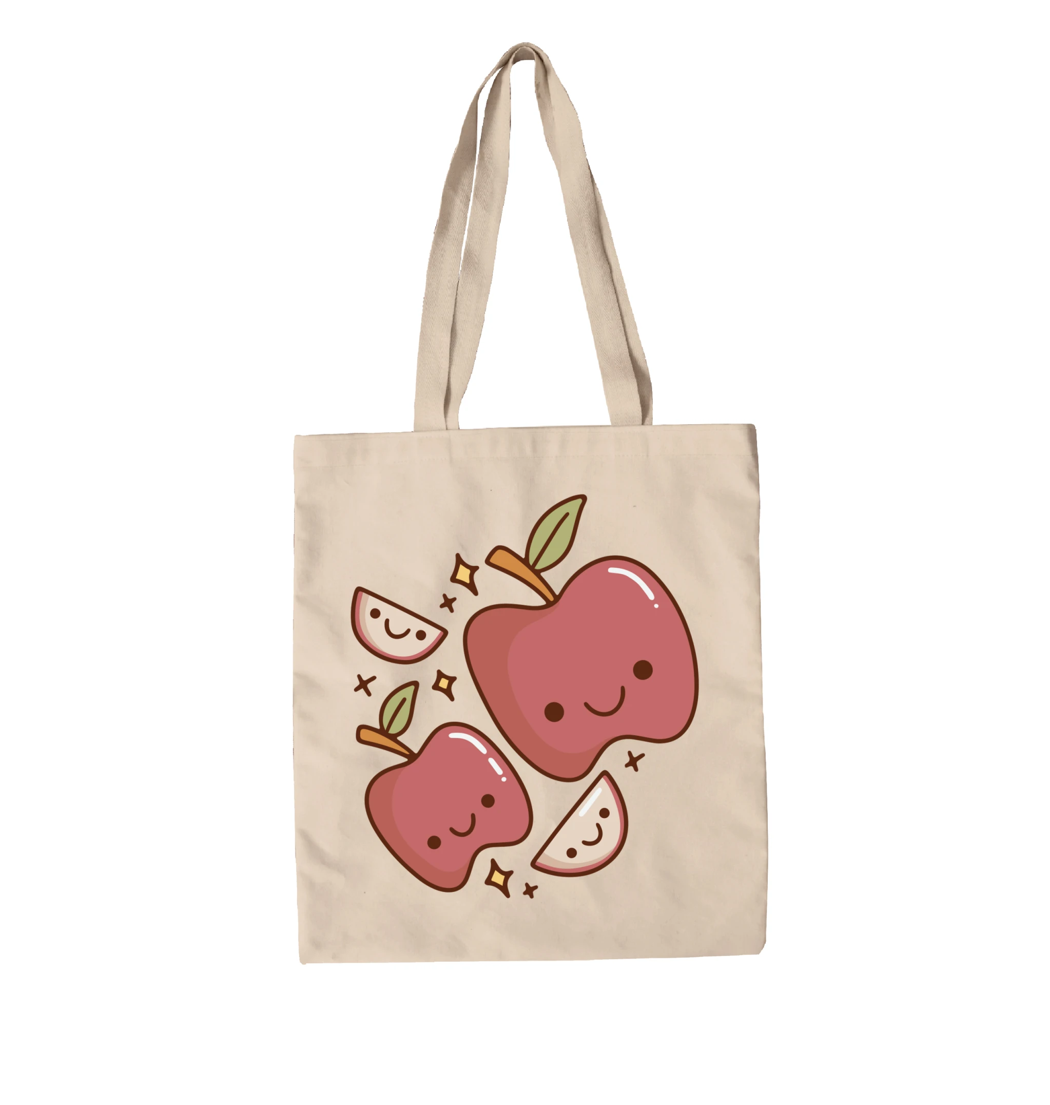 תיק בד תפוחים שמחים