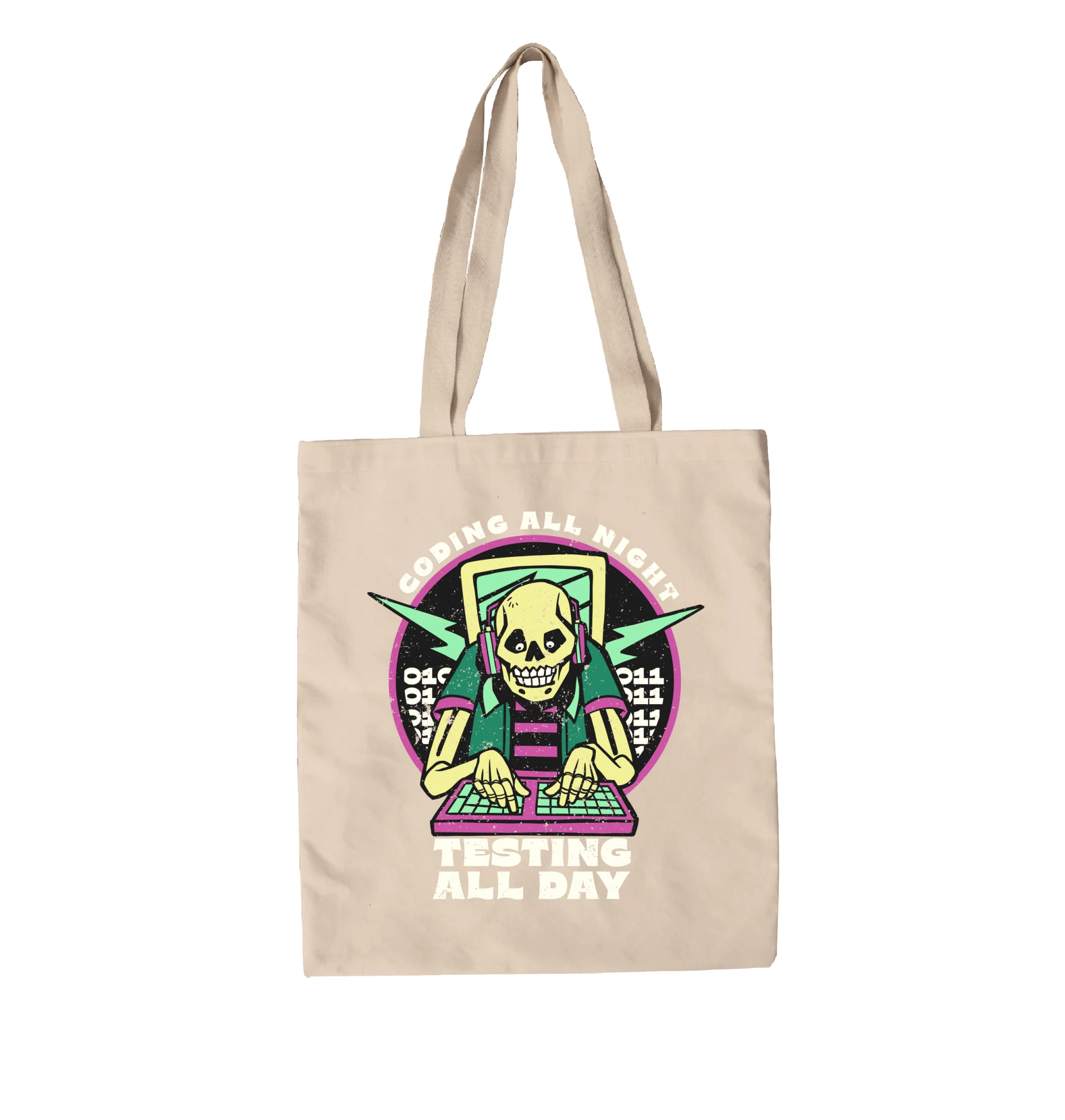 תיק בד תכנות בלילה