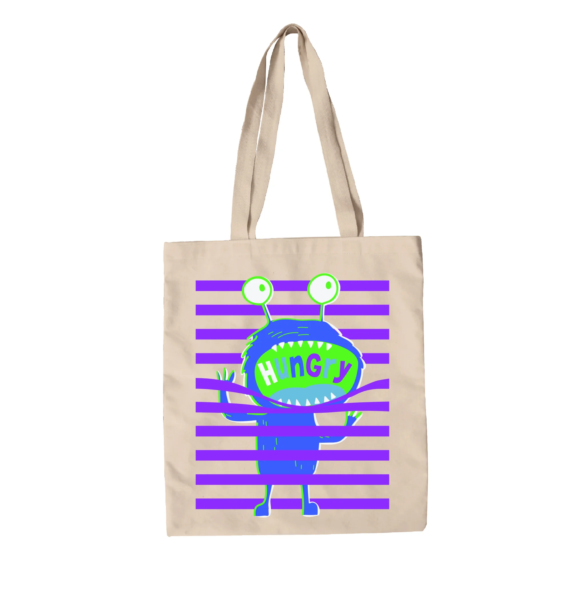 תיק בד מפלצת בחלון