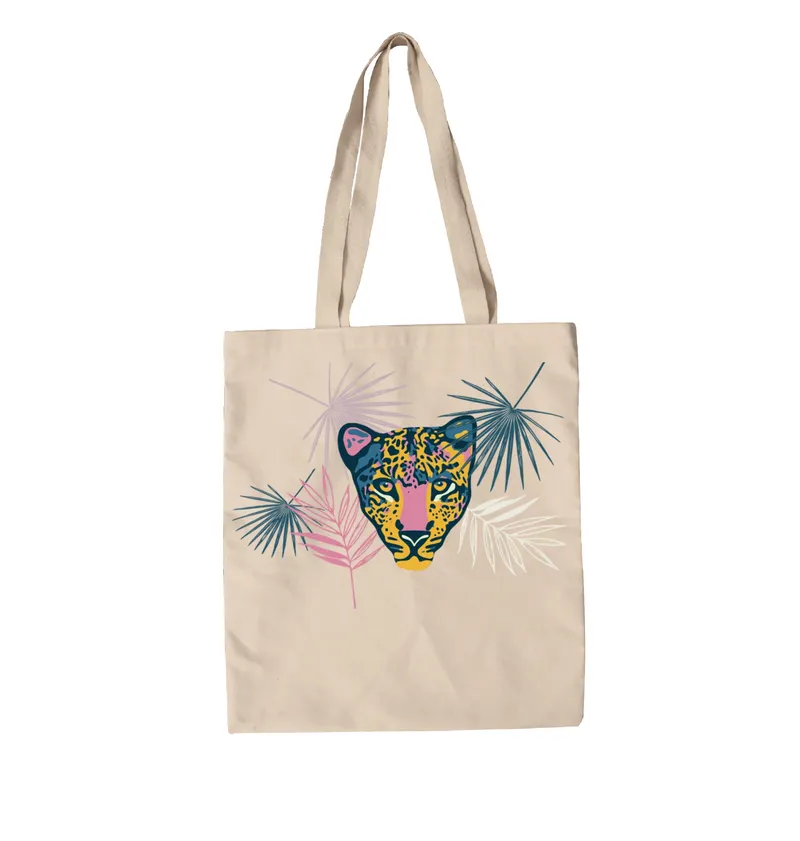 Tropical fabric bag