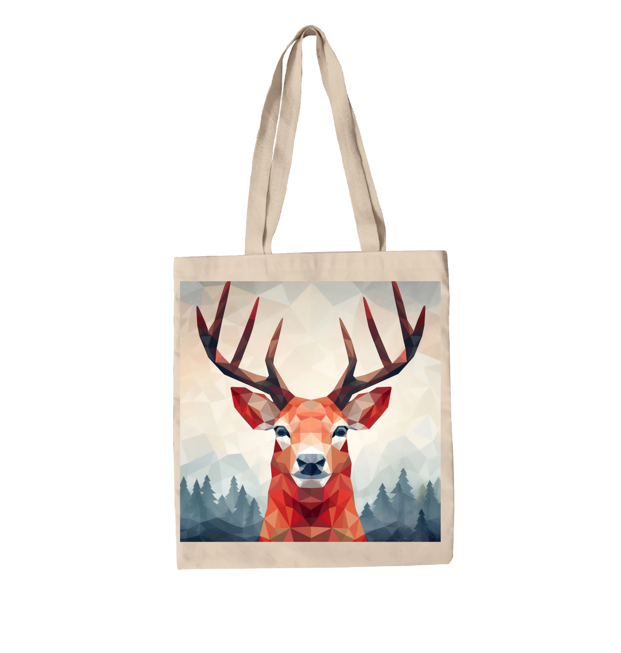 תיק בד Triangulated deer 4