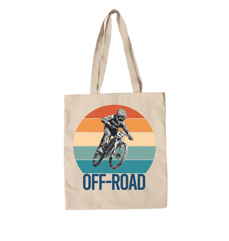 Sunset Mountain Bike Canvas Bag