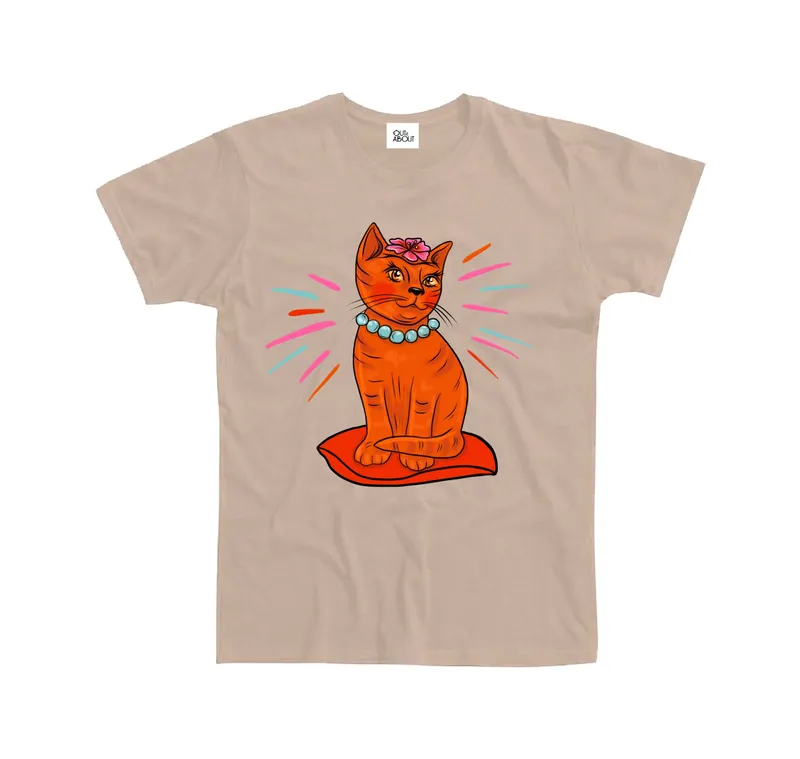 בייסיק טי orange cat