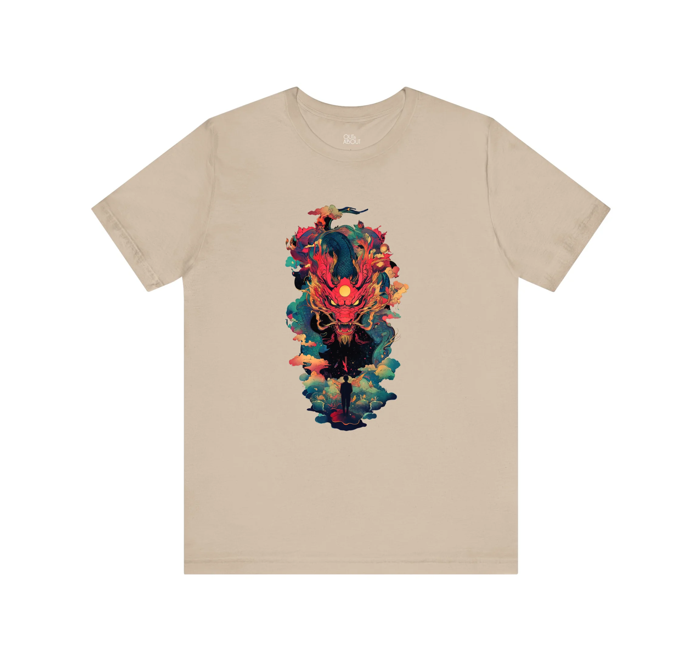 בייסיק טי דרקון להבה - בז', 2XL