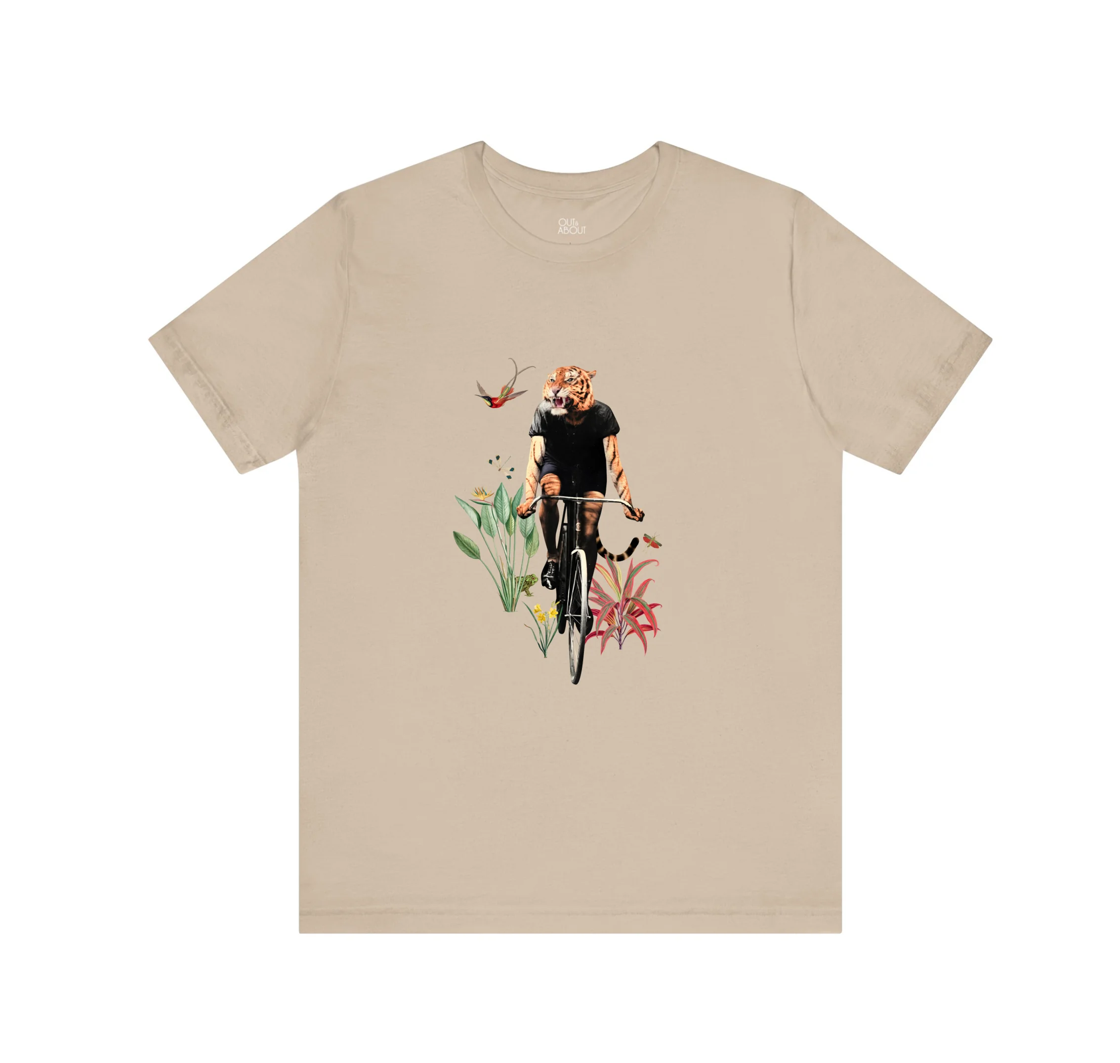 בייסיק טי נמר על אופניים