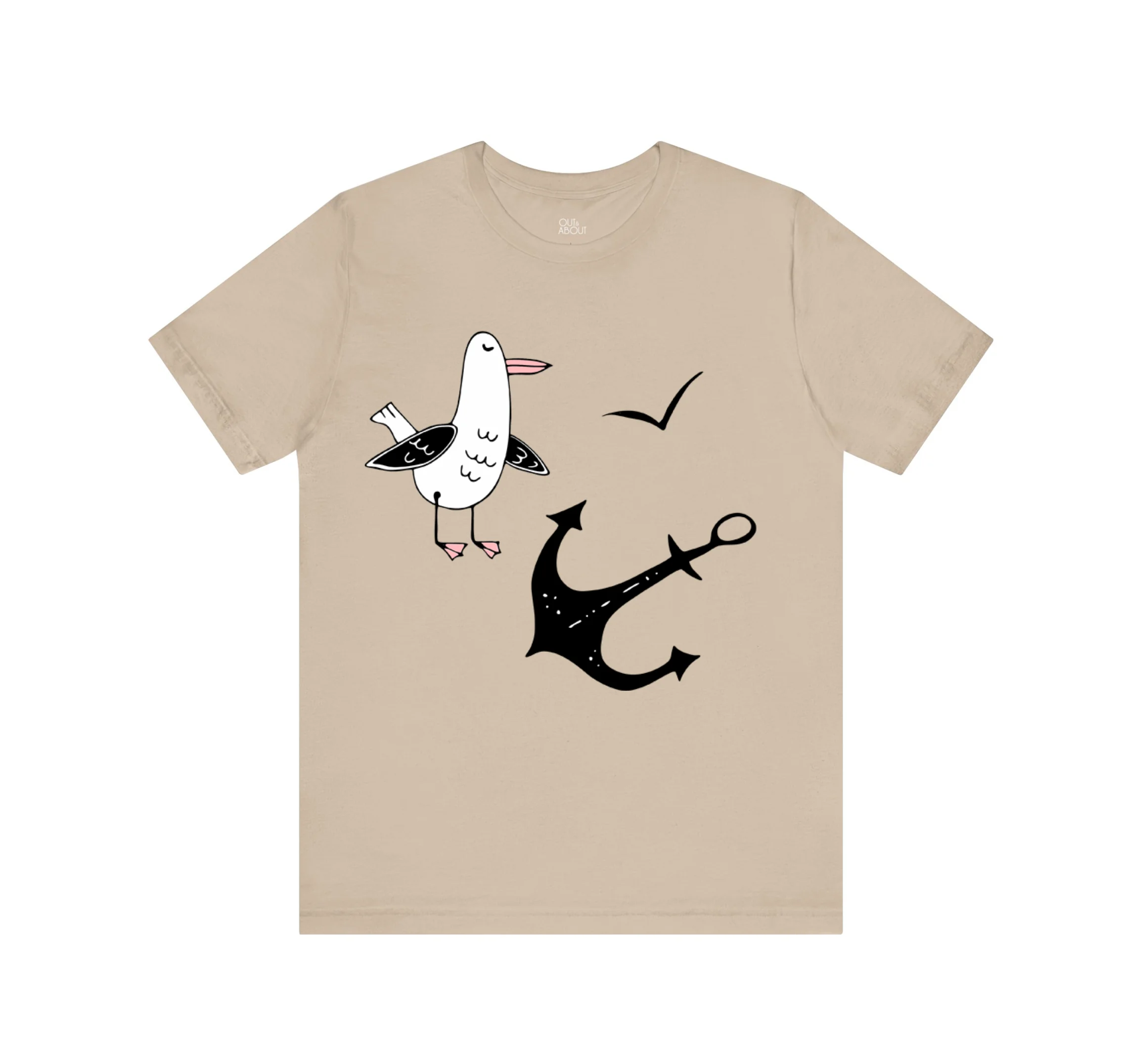 בייסיק טי שחף בחוף