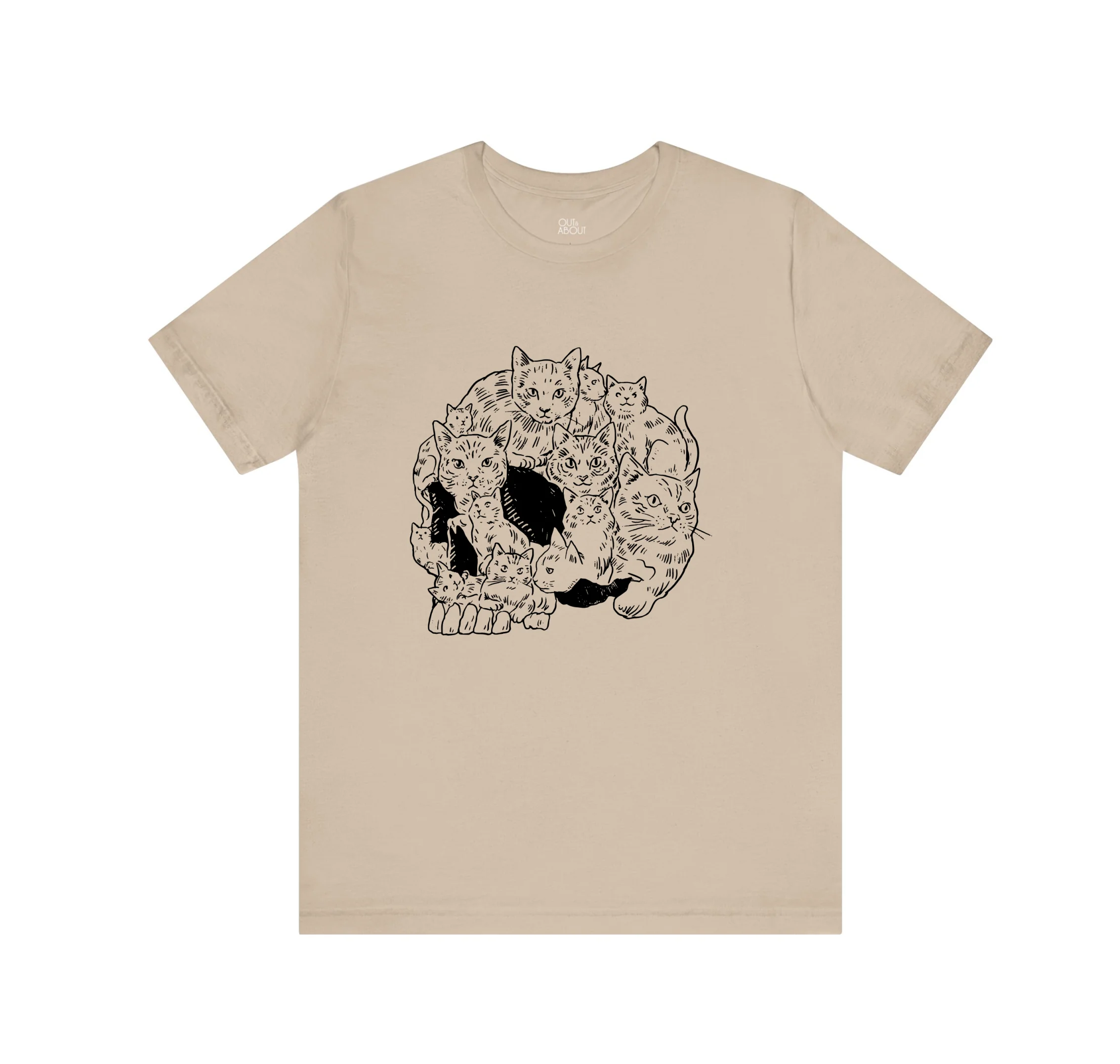 חולצה גולגולת חתולים