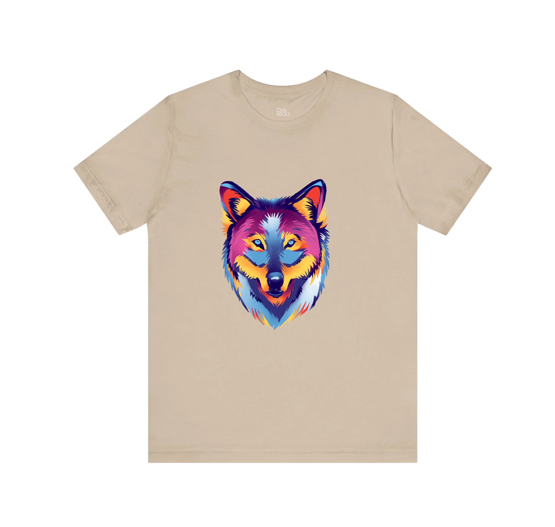 חולצה זאב צבעוני חולצה זאב צבעוני