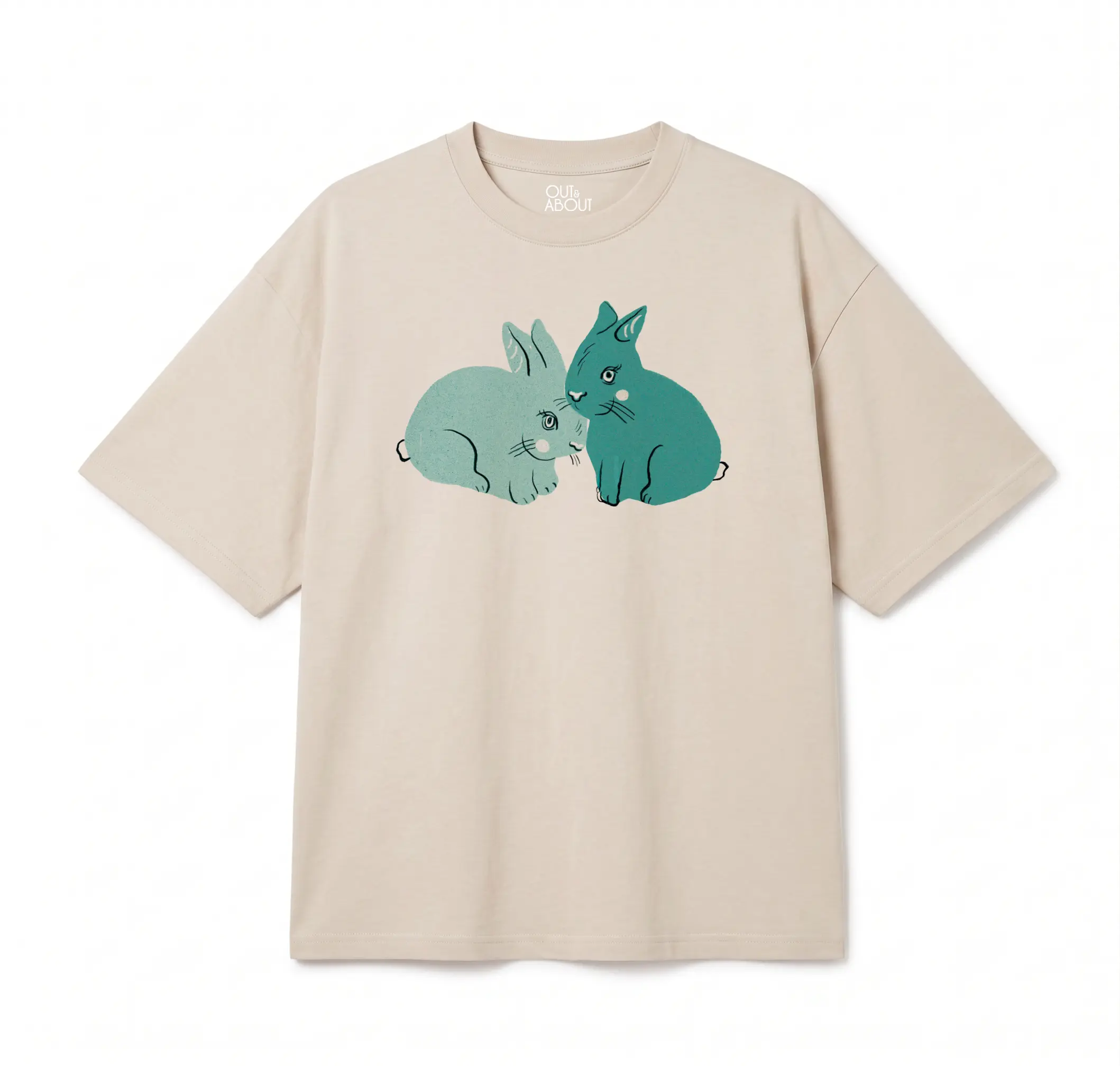 חולצת אוברסייז bunnies green חולצת אוברסייז bunnies green