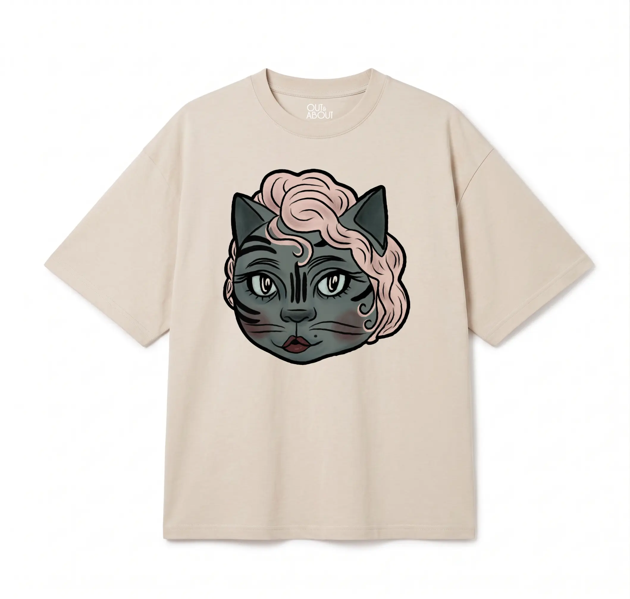 חולצת אוברסייז catfancy חולצת אוברסייז catfancy