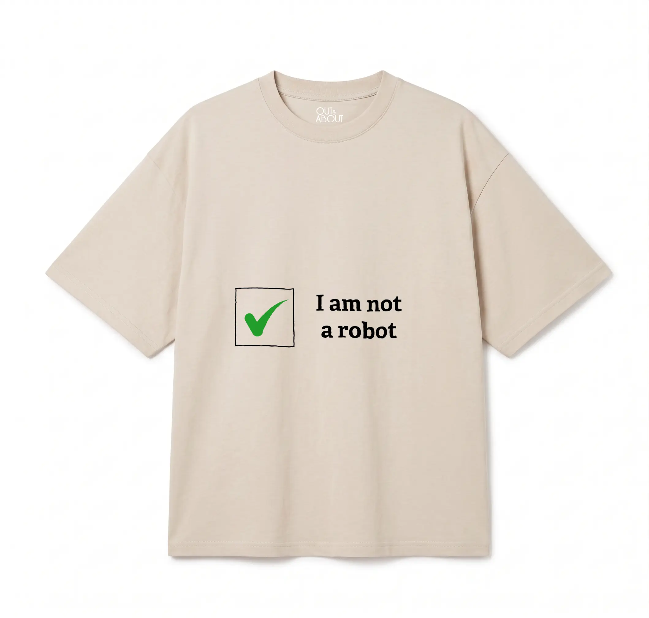 חולצת אוברסייז I am not a robot חולצת אוברסייז I am not a robot