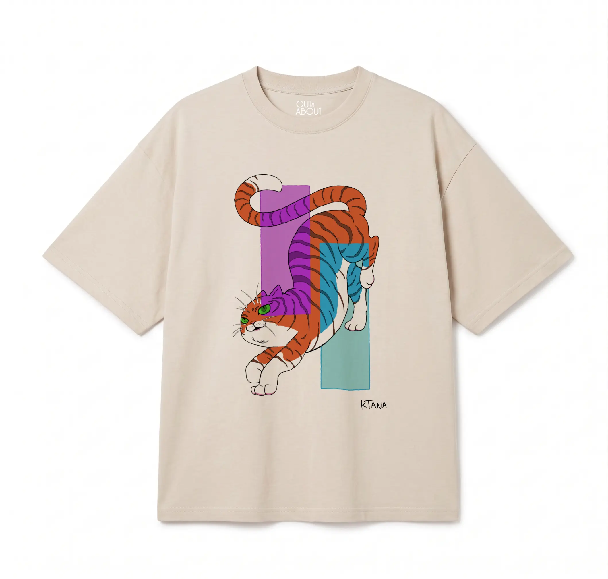 חולצת אוברסייז color cat חולצת אוברסייז color cat