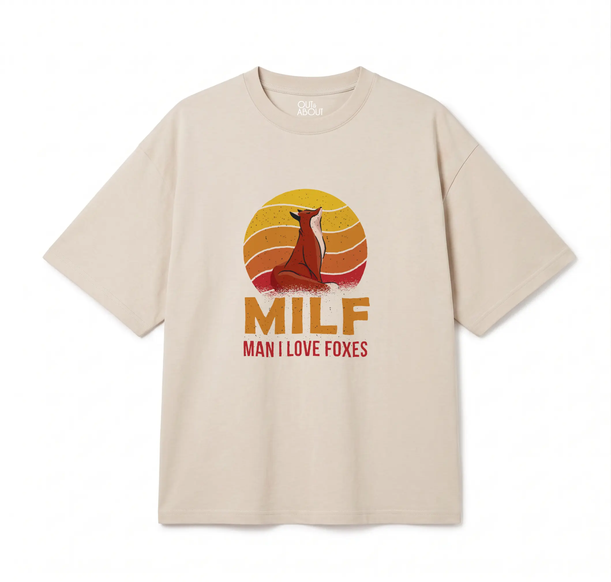 חולצת אוברסייז MILF שועל חולצת אוברסייז MILF שועל