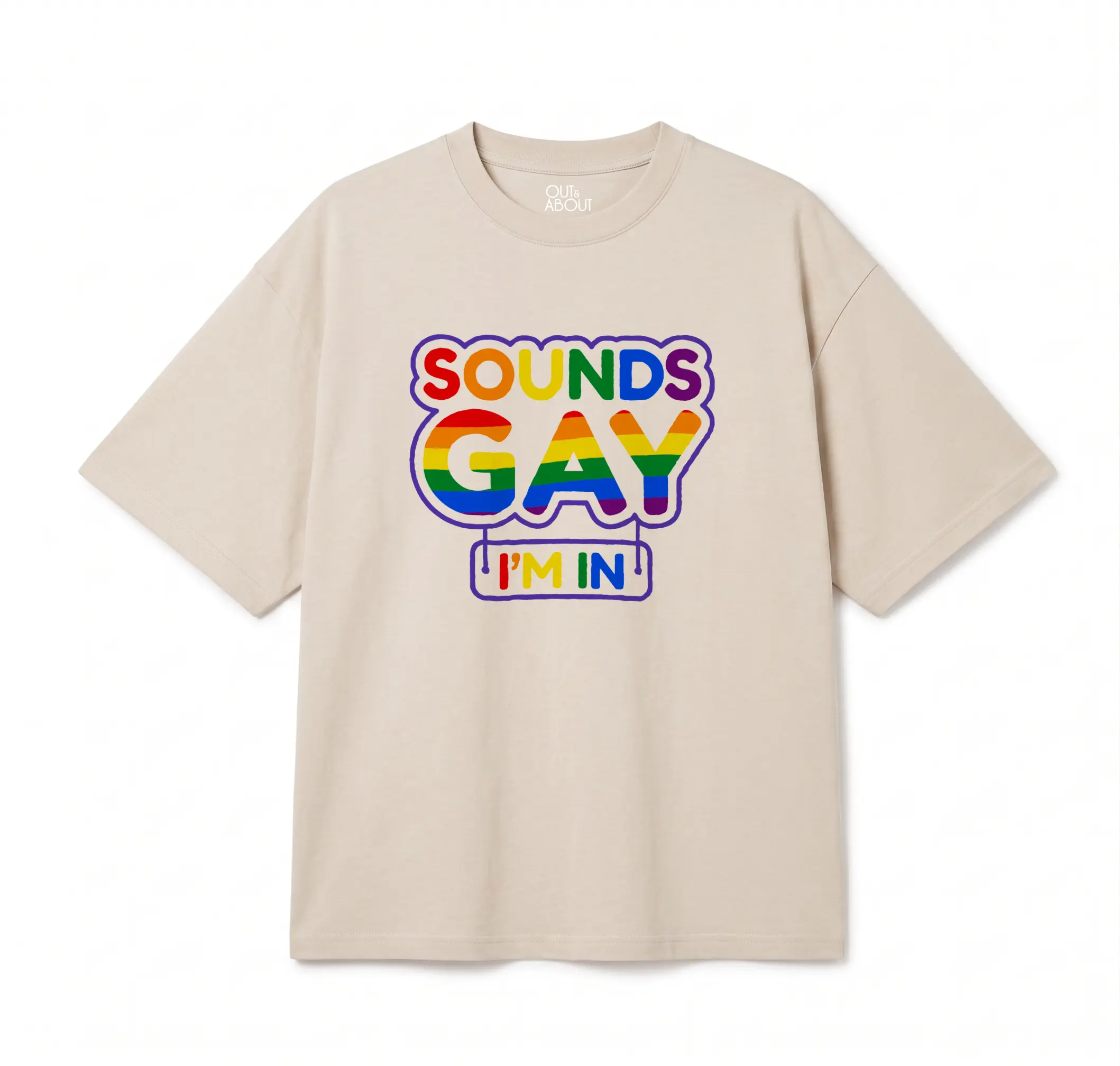 חולצת אוברסייז sounds gay חולצת אוברסייז sounds gay