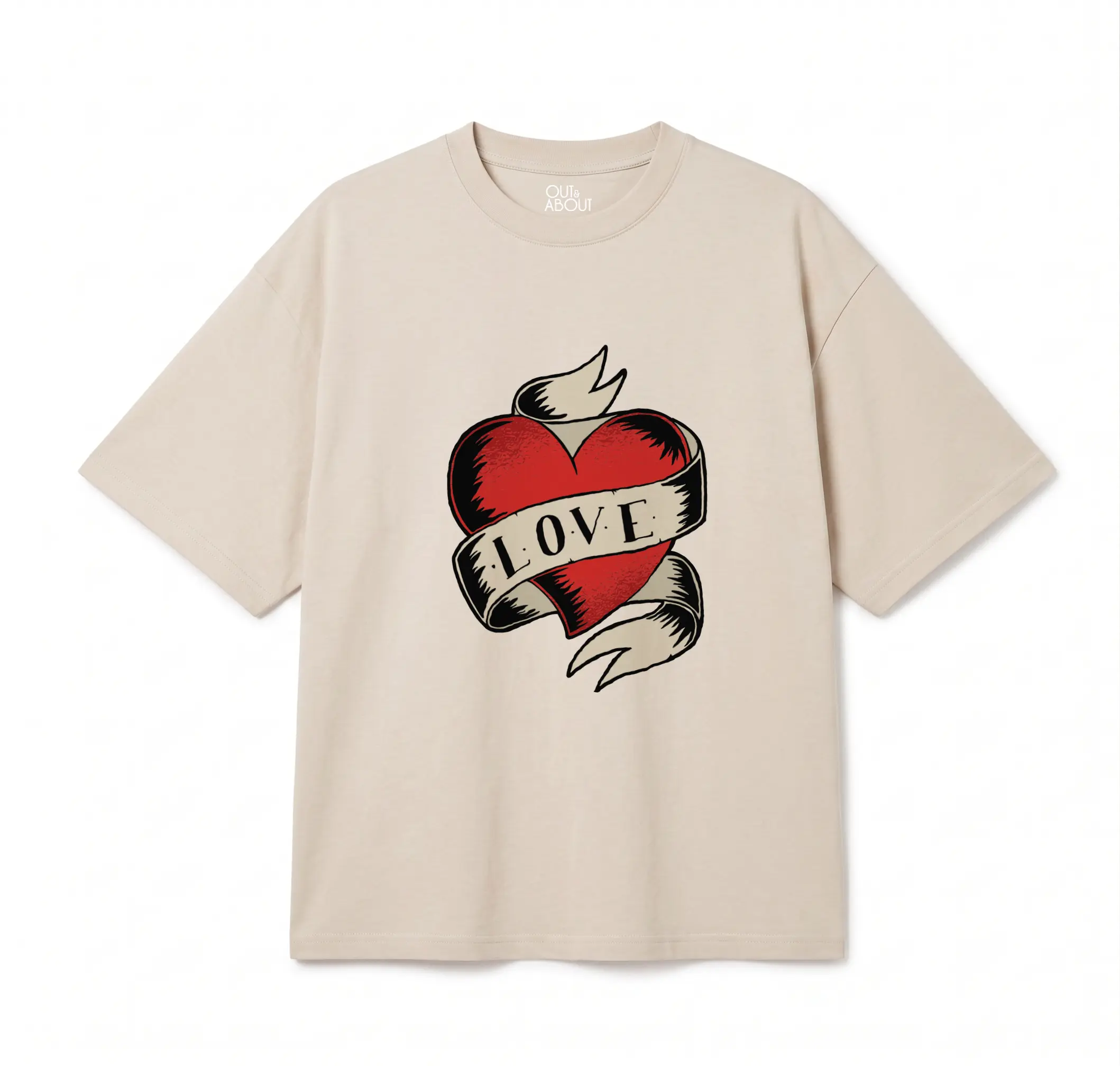 חולצת אוברסייז love tattoo חולצת אוברסייז love tattoo