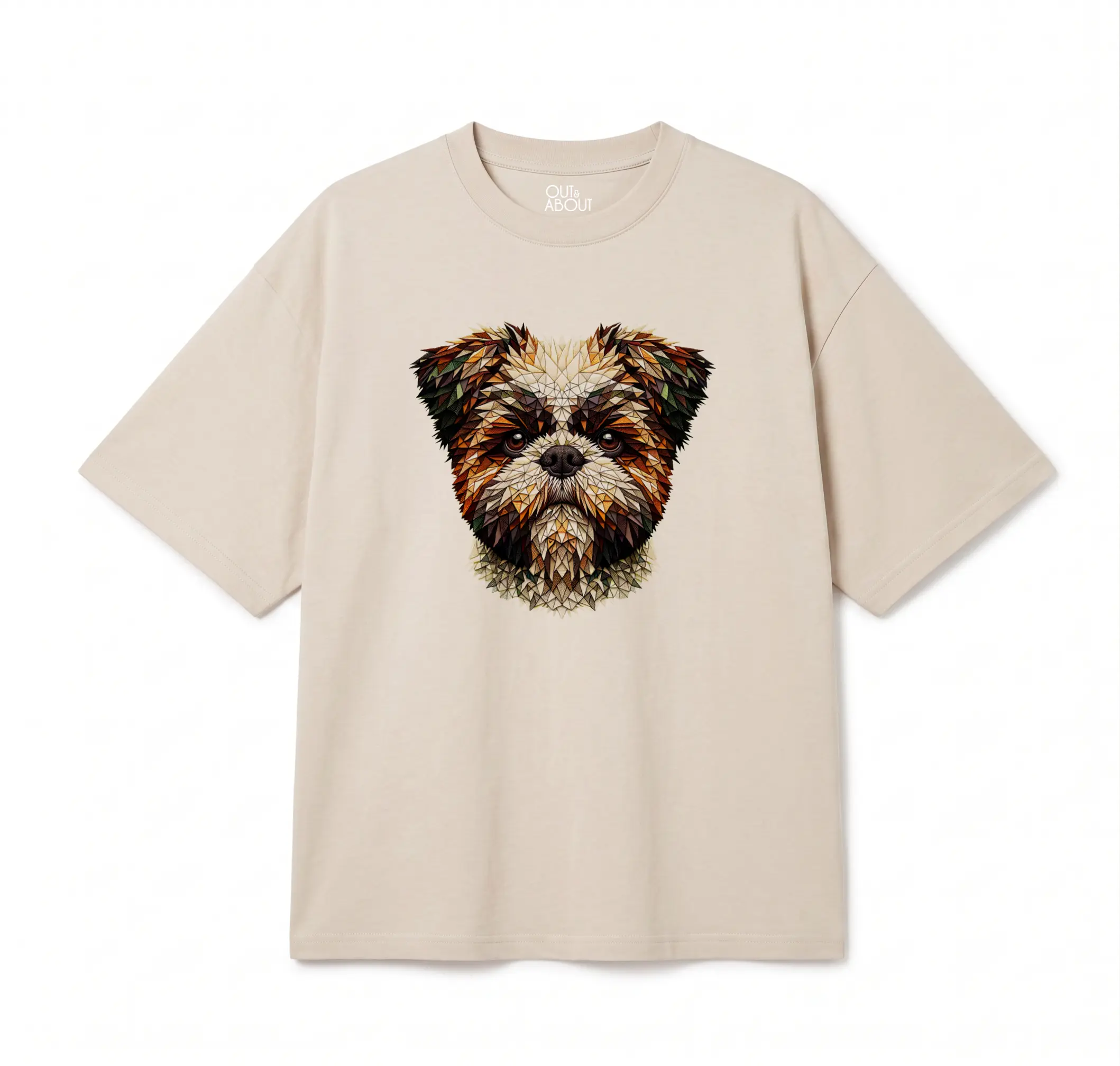 חולצת אוברסייז Triangulated dog 2 חולצת אוברסייז Triangulated dog 2