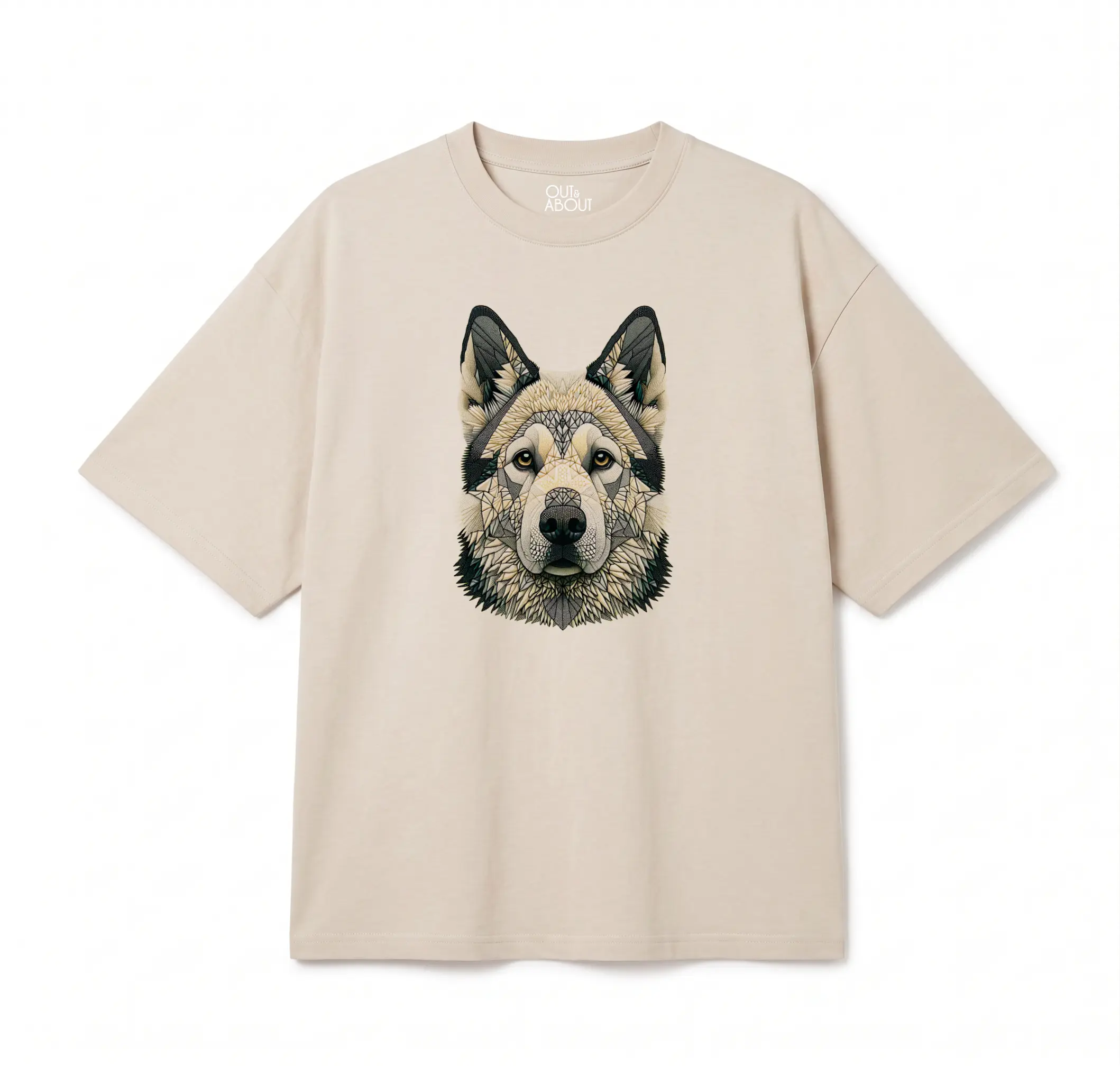 חולצת אוברסייז Triangulated dog 3 חולצת אוברסייז Triangulated dog 3