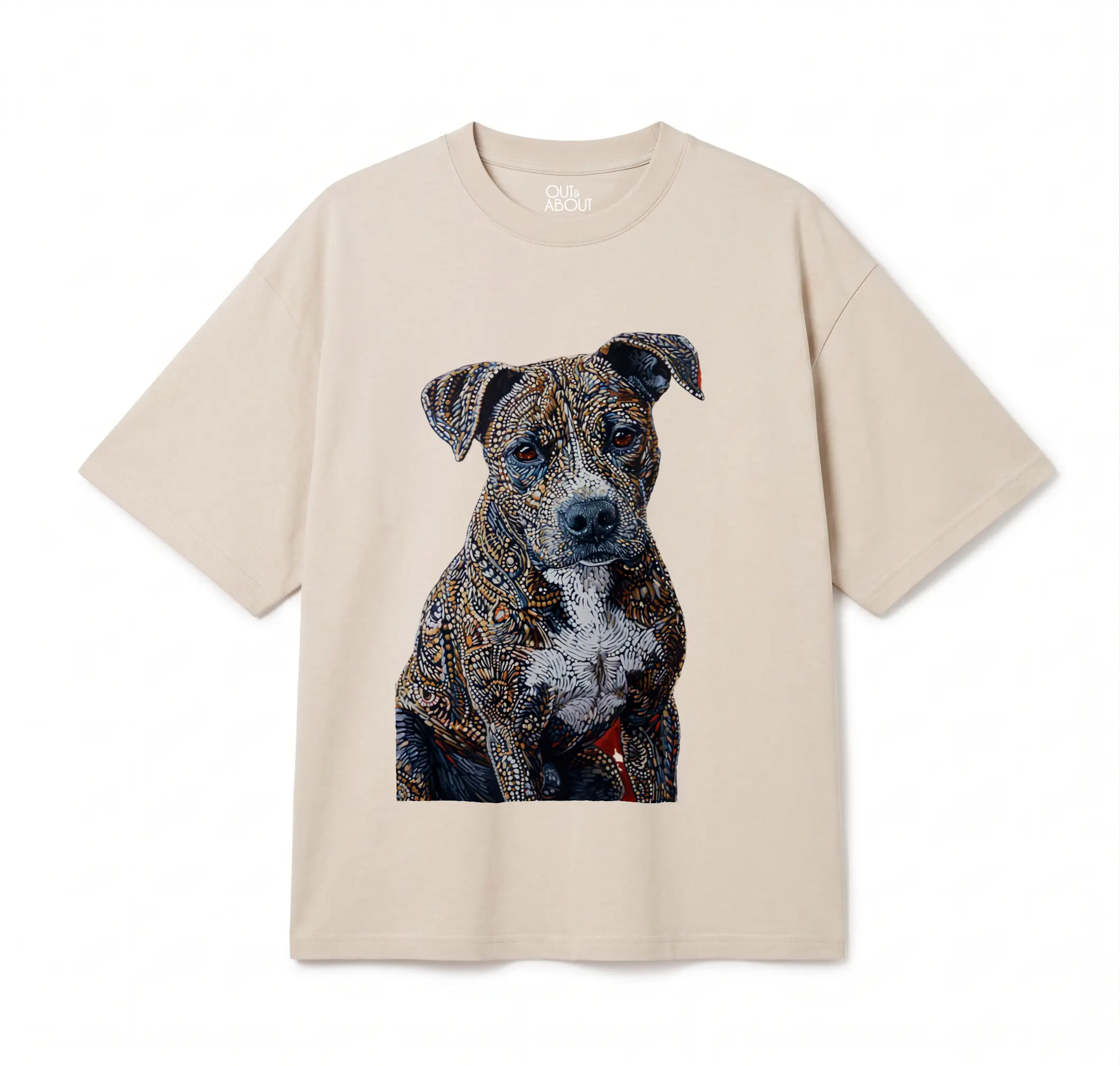 חולצת אוברסייז Triangulated dog 6 חולצת אוברסייז Triangulated dog 6