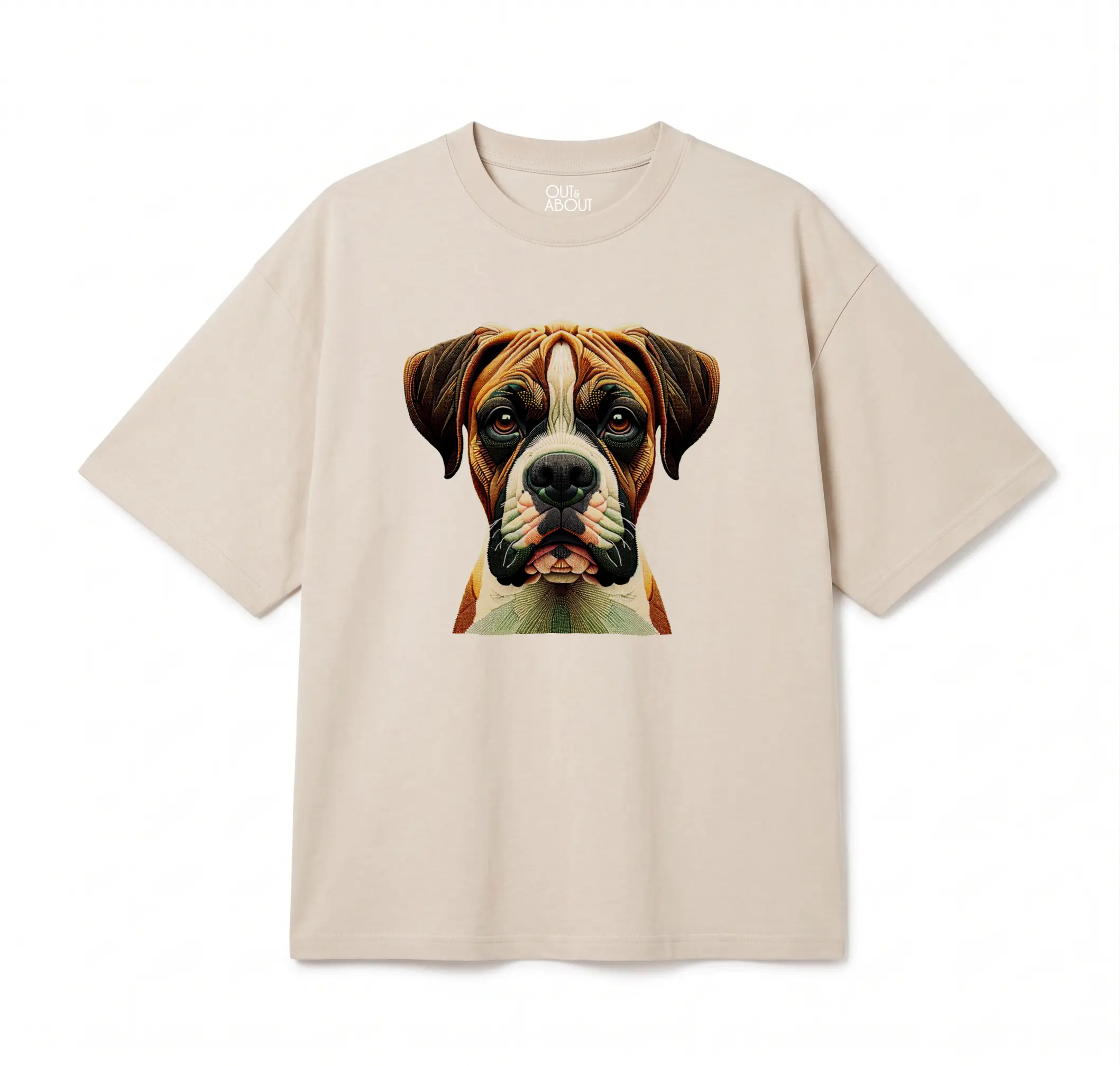 חולצת אוברסייז Triangulated dog 11 חולצת אוברסייז Triangulated dog 11