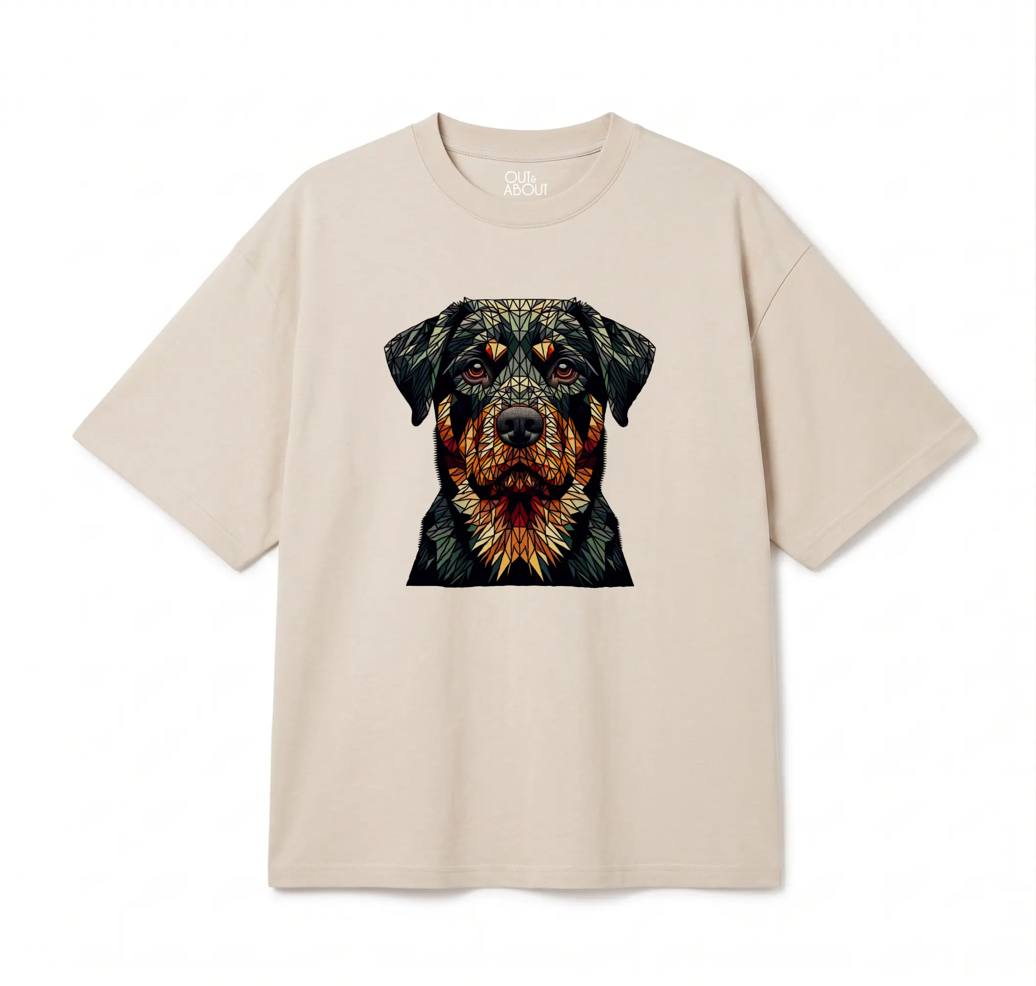 חולצת אוברסייז Triangulated dog 12 חולצת אוברסייז Triangulated dog 12