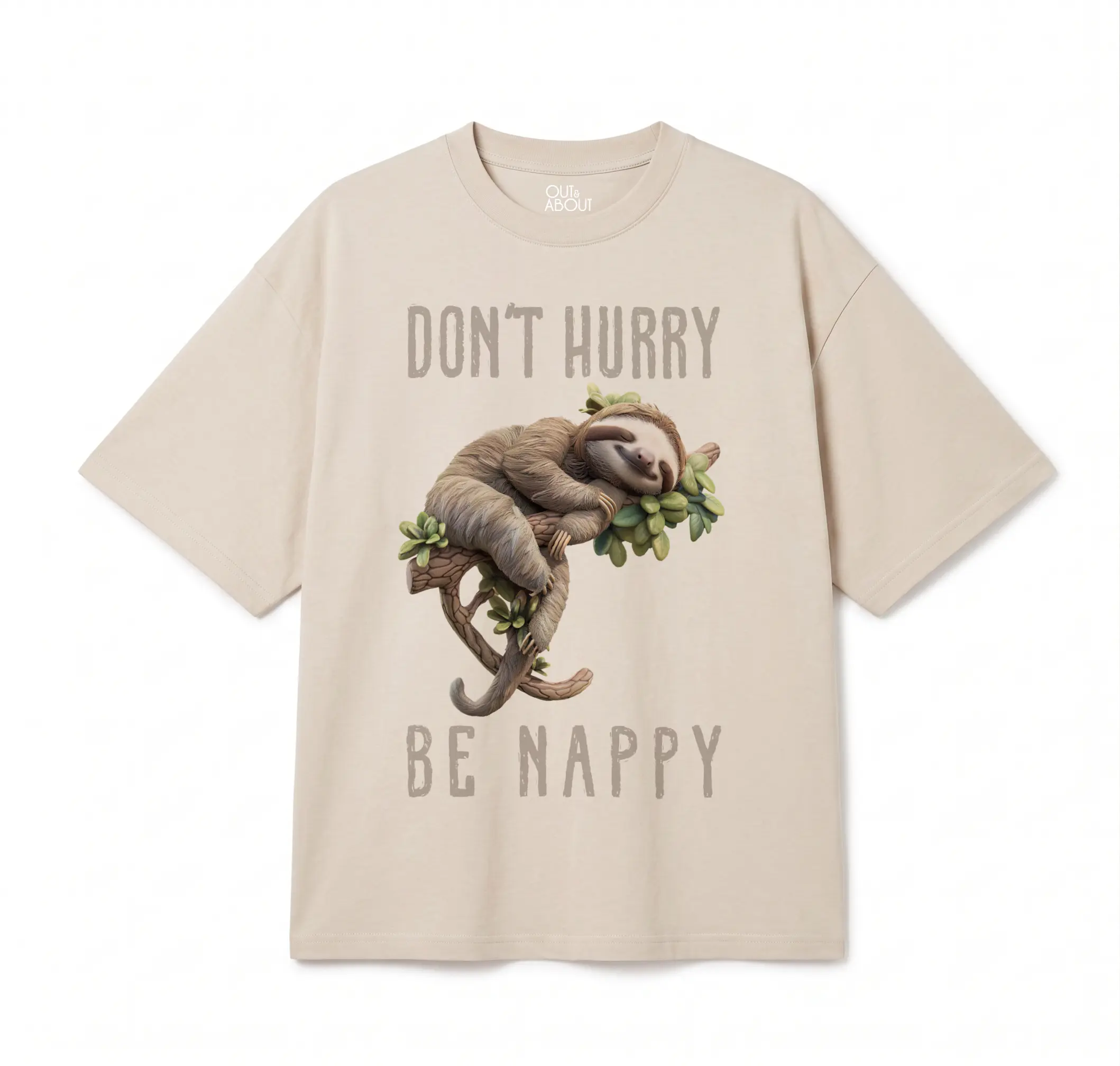 חולצת אוברסייז Dont Hurry Be Nappy חולצת אוברסייז Dont Hurry Be Nappy