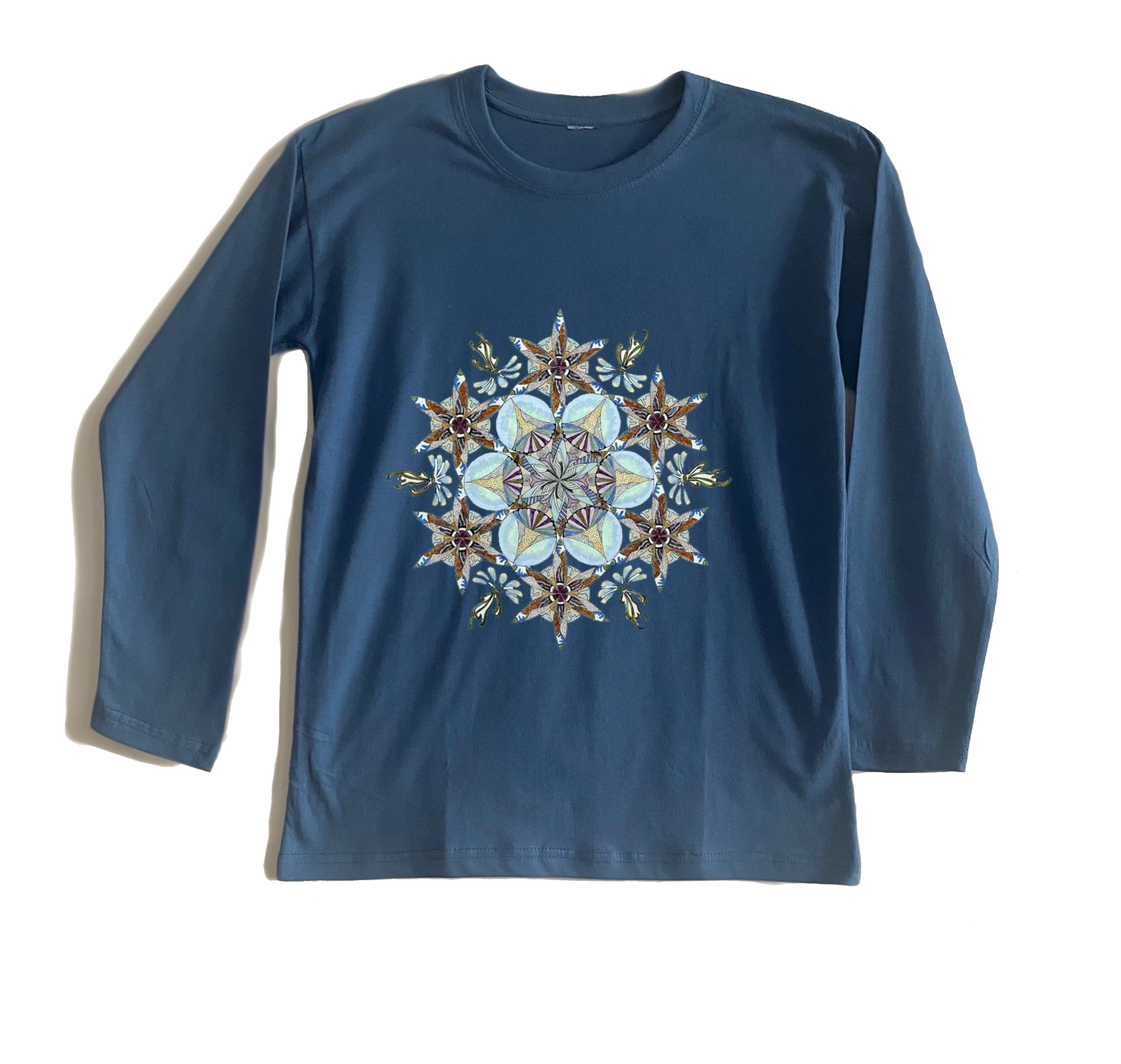 חולצה ארוכה מנדלת כוכבים חולצה ארוכה מנדלת כוכבים