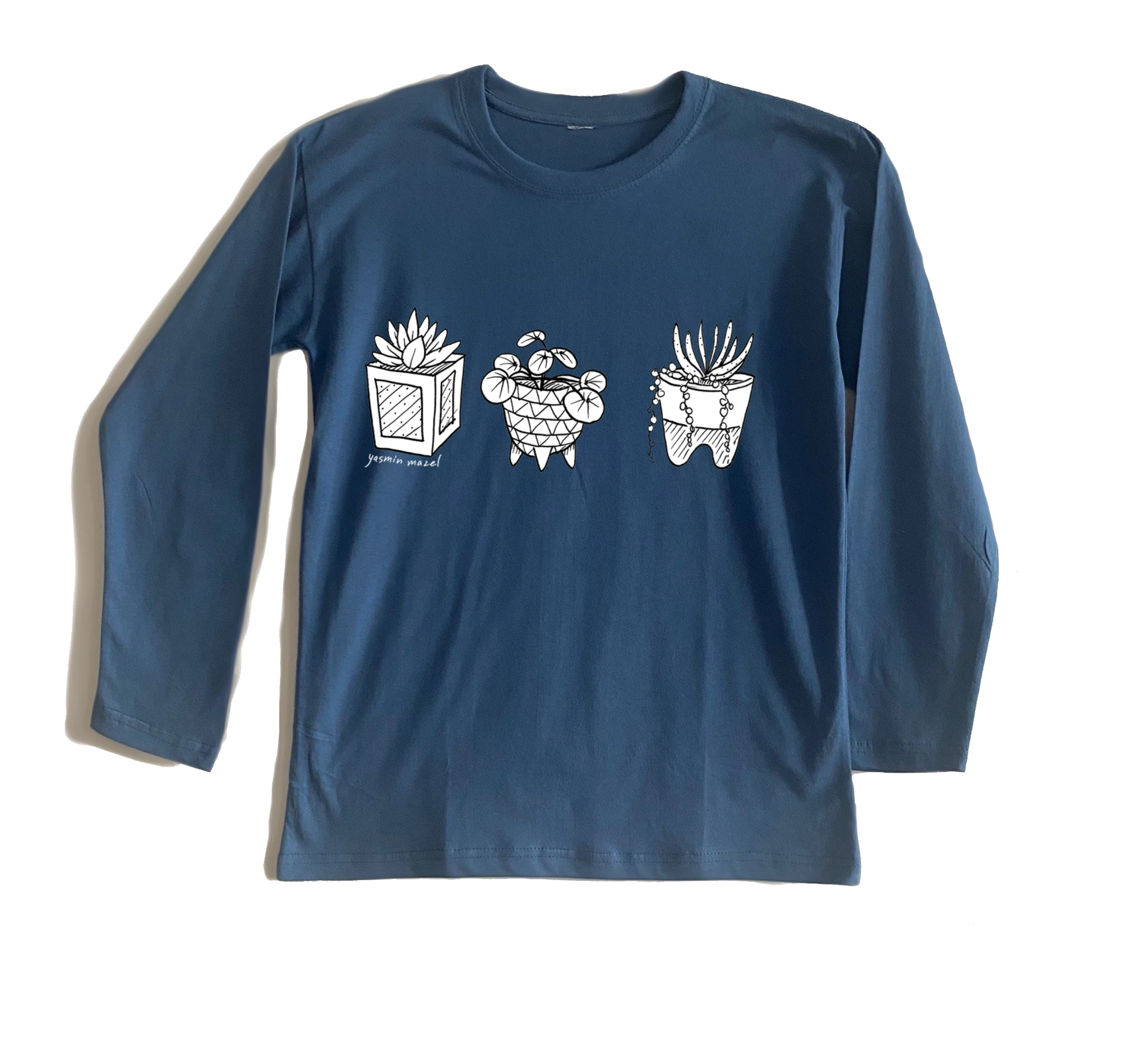 חולצה ארוכה מדף עציצים חולצה ארוכה מדף עציצים