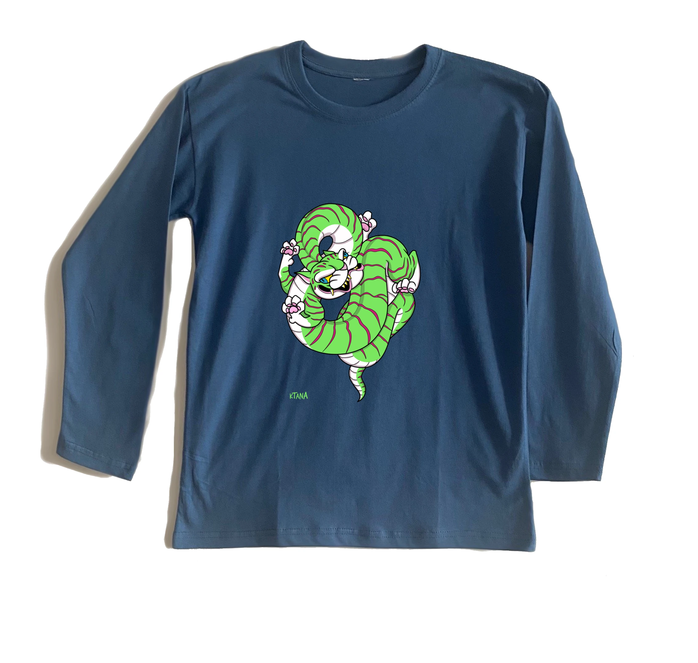 בייסיק ארוך Swirly green Tiger