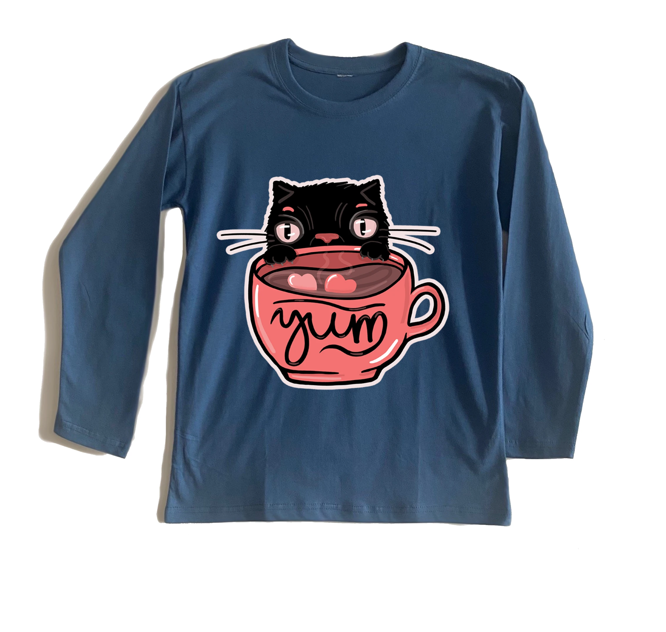 חולצה ארוכה coffee cat חולצה ארוכה coffee cat