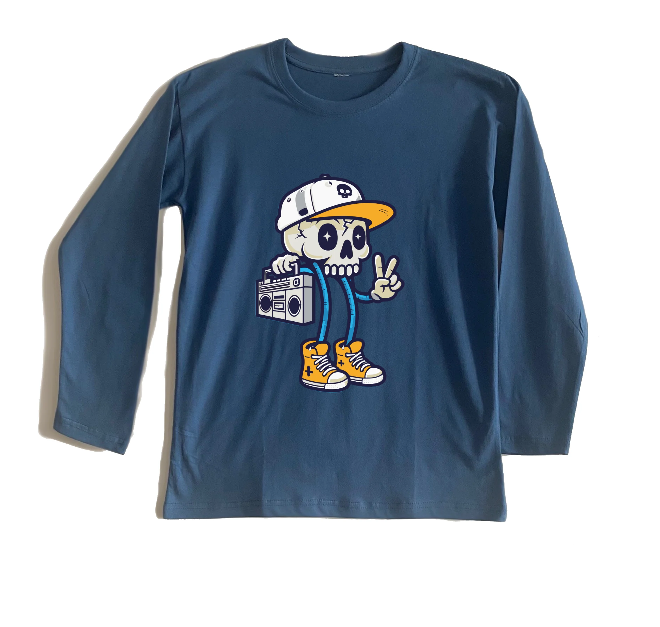 חולצה ארוכה גולגולת מגניבה חולצה ארוכה גולגולת מגניבה