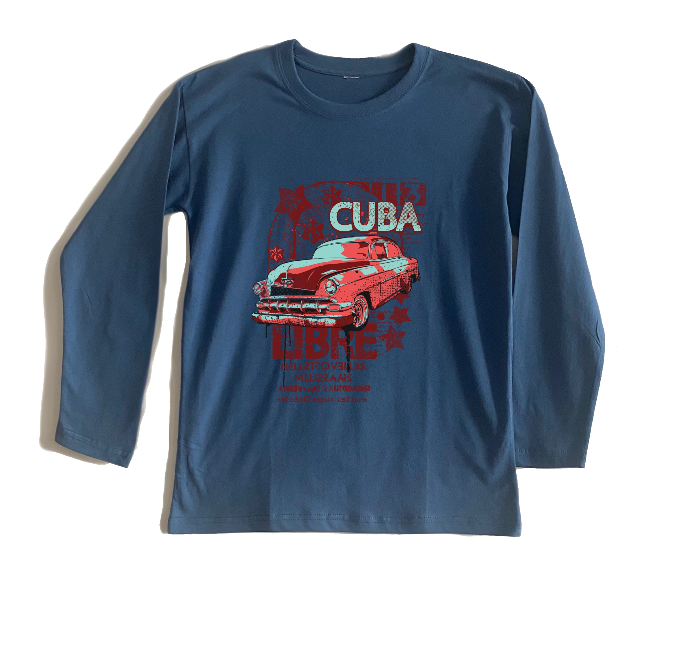 חולצה ארוכה מכונית קובנית חולצה ארוכה מכונית קובנית