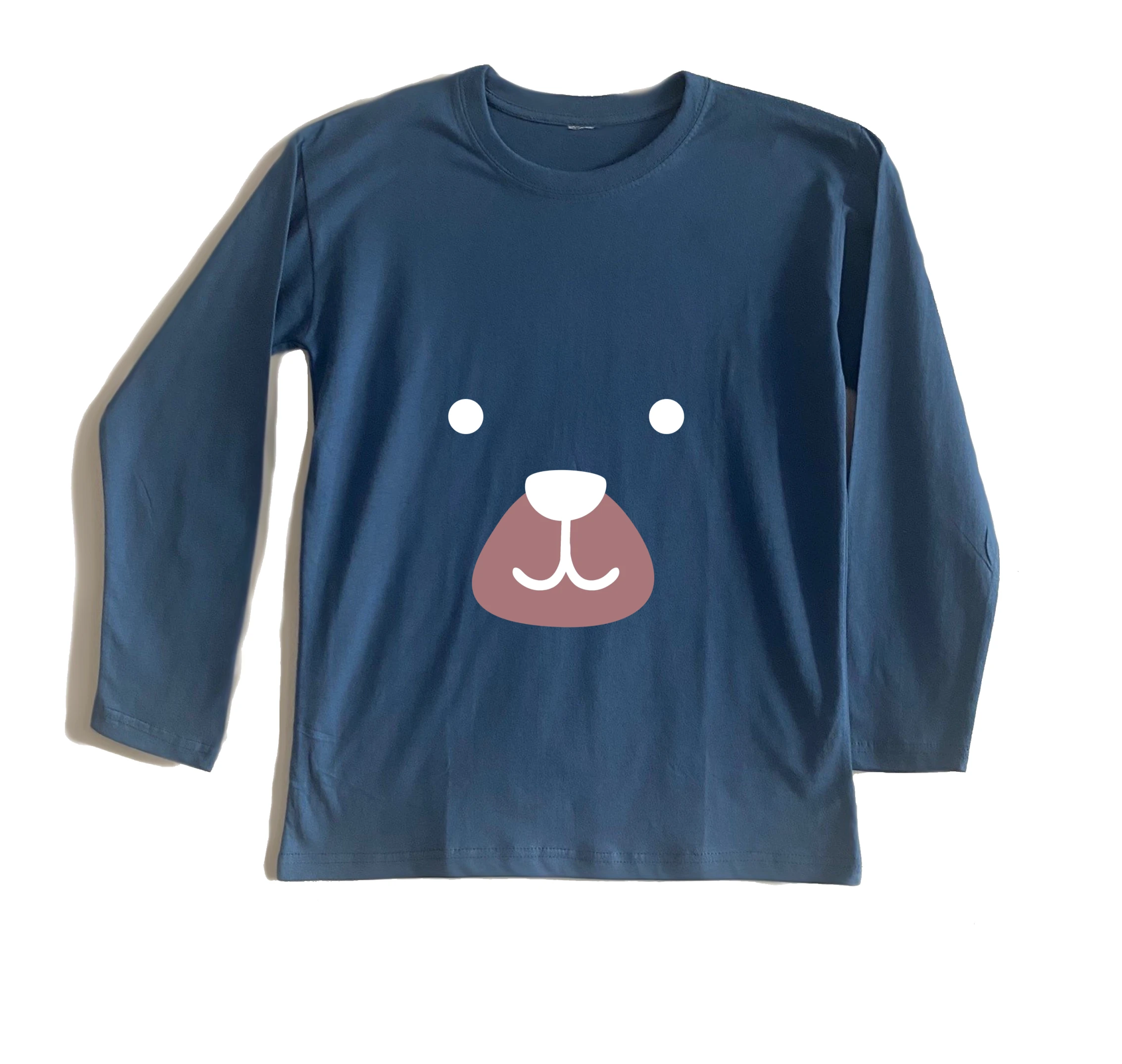 חולצה ארוכה פרצוף דובי חולצה ארוכה פרצוף דובי