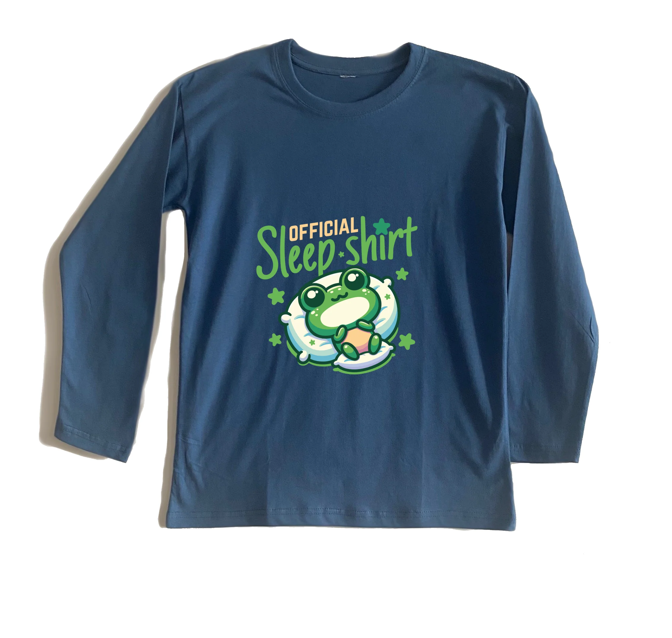 חולצה ארוכה צפרדע של שינה חולצה ארוכה צפרדע של שינה