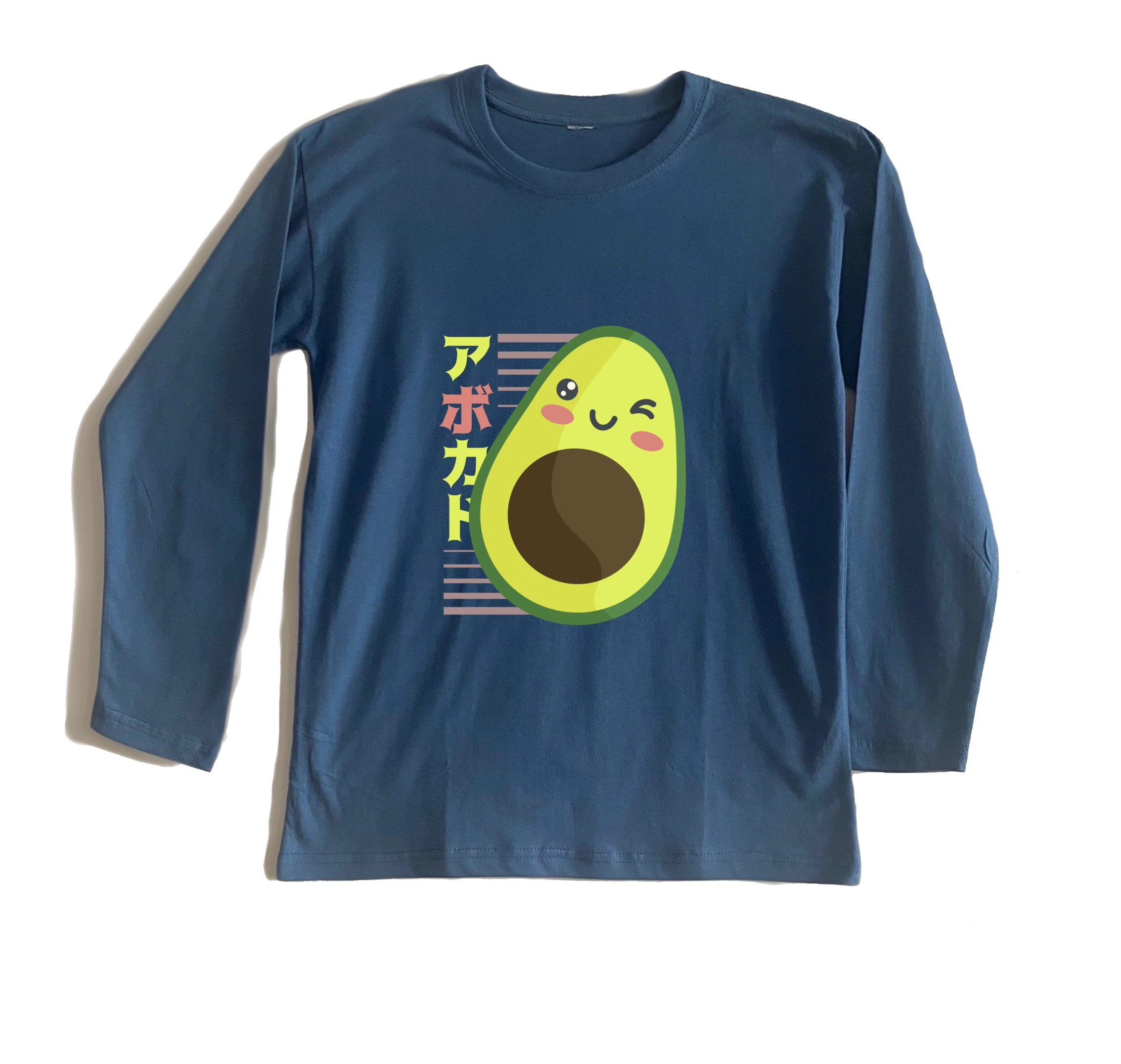 חולצה ארוכה Avocado Kawaii חולצה ארוכה Avocado Kawaii