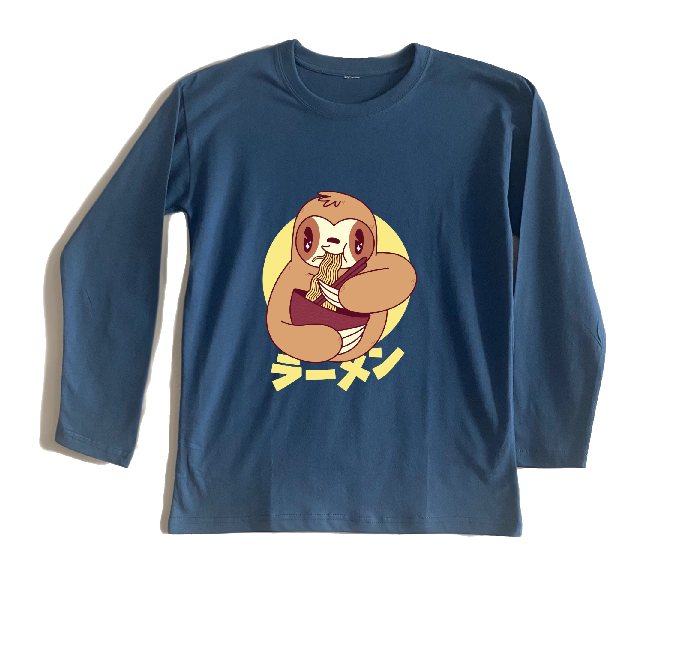 חולצה ארוכה עצלן וראמן