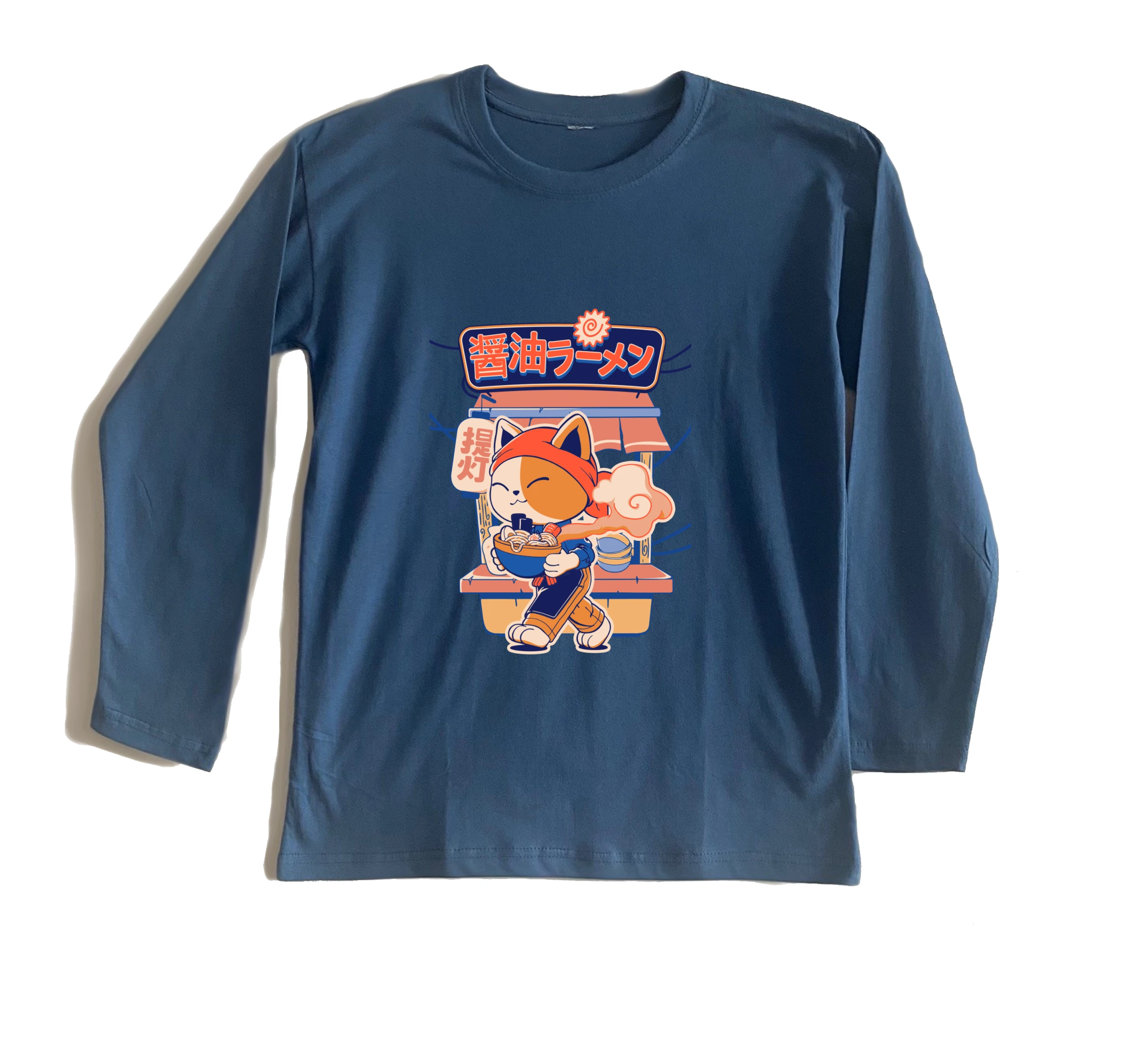 חולצה ארוכה חתול ראמן