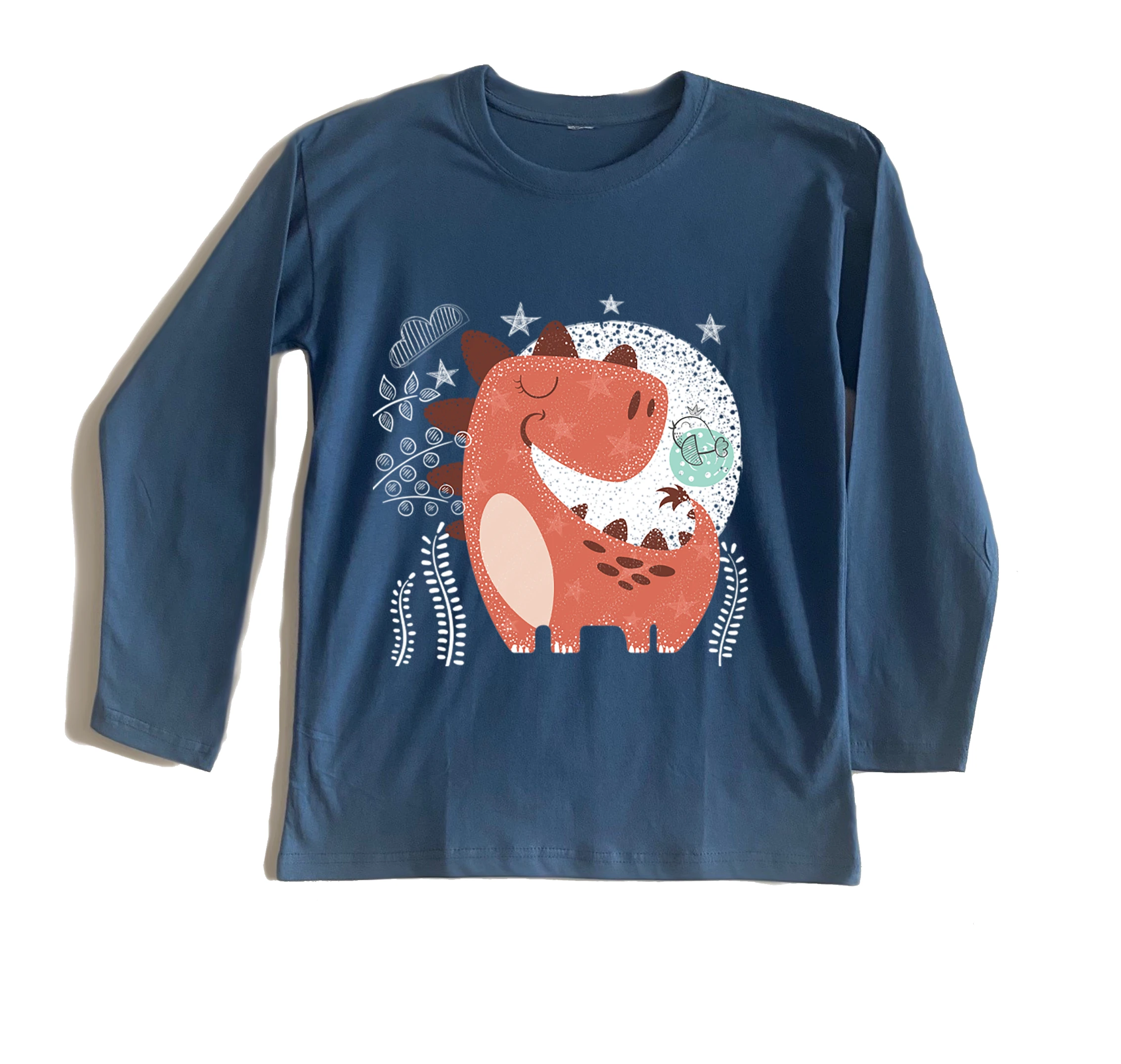 חולצה ארוכה דינוזאור חמוד חולצה ארוכה דינוזאור חמוד