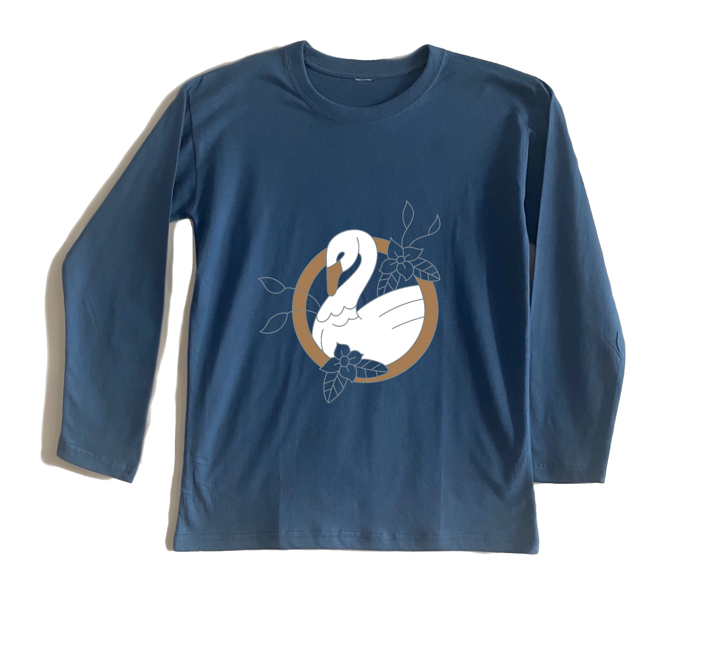 חולצה ארוכה swan tattoo 1 חולצה ארוכה swan tattoo 1