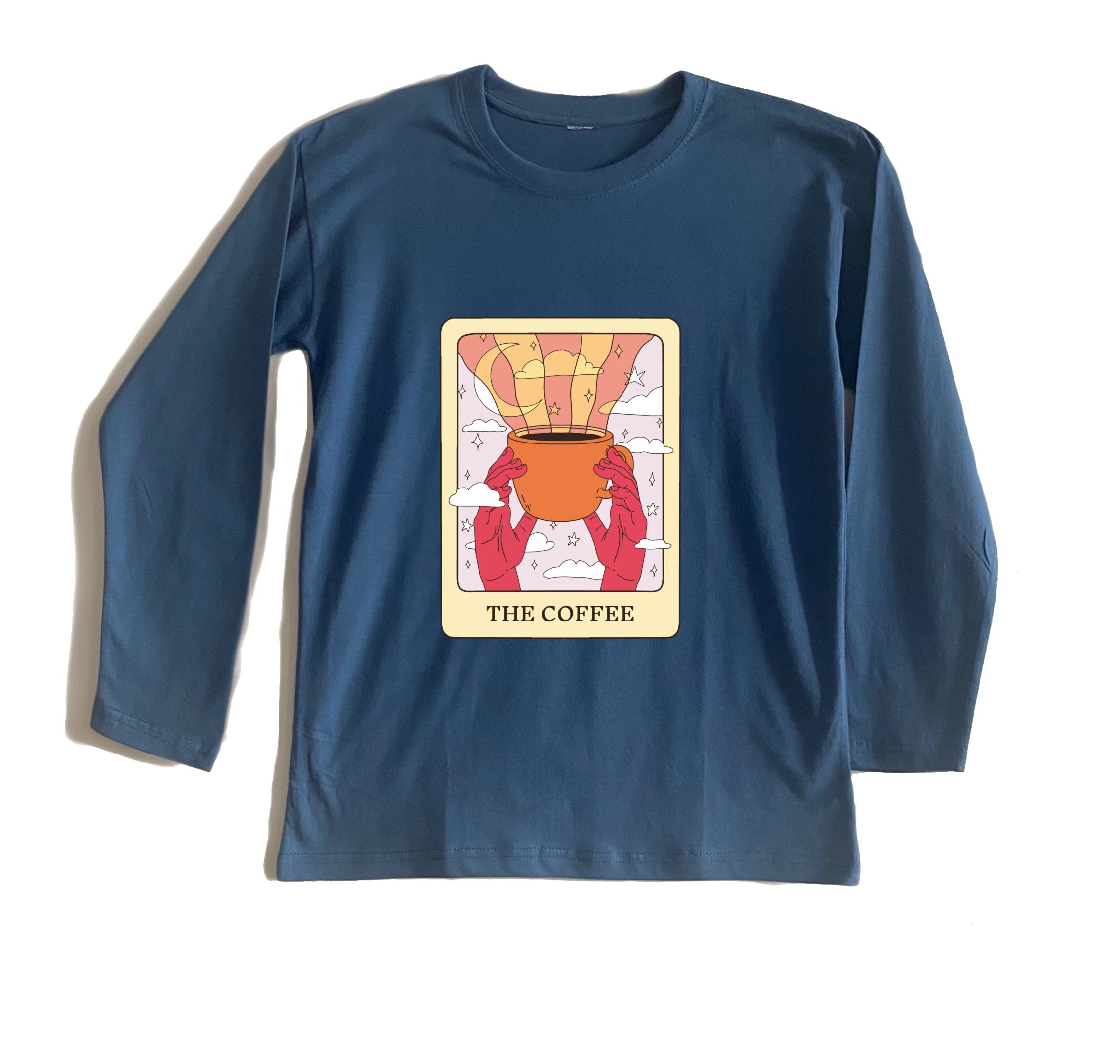 חולצה ארוכה קלף טארוט – הקפה חולצה ארוכה קלף טארוט – הקפה