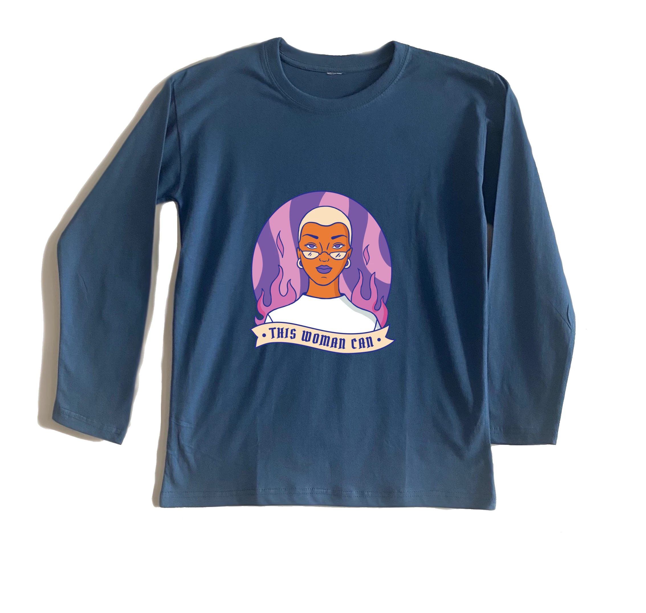 חולצה ארוכה this woman can