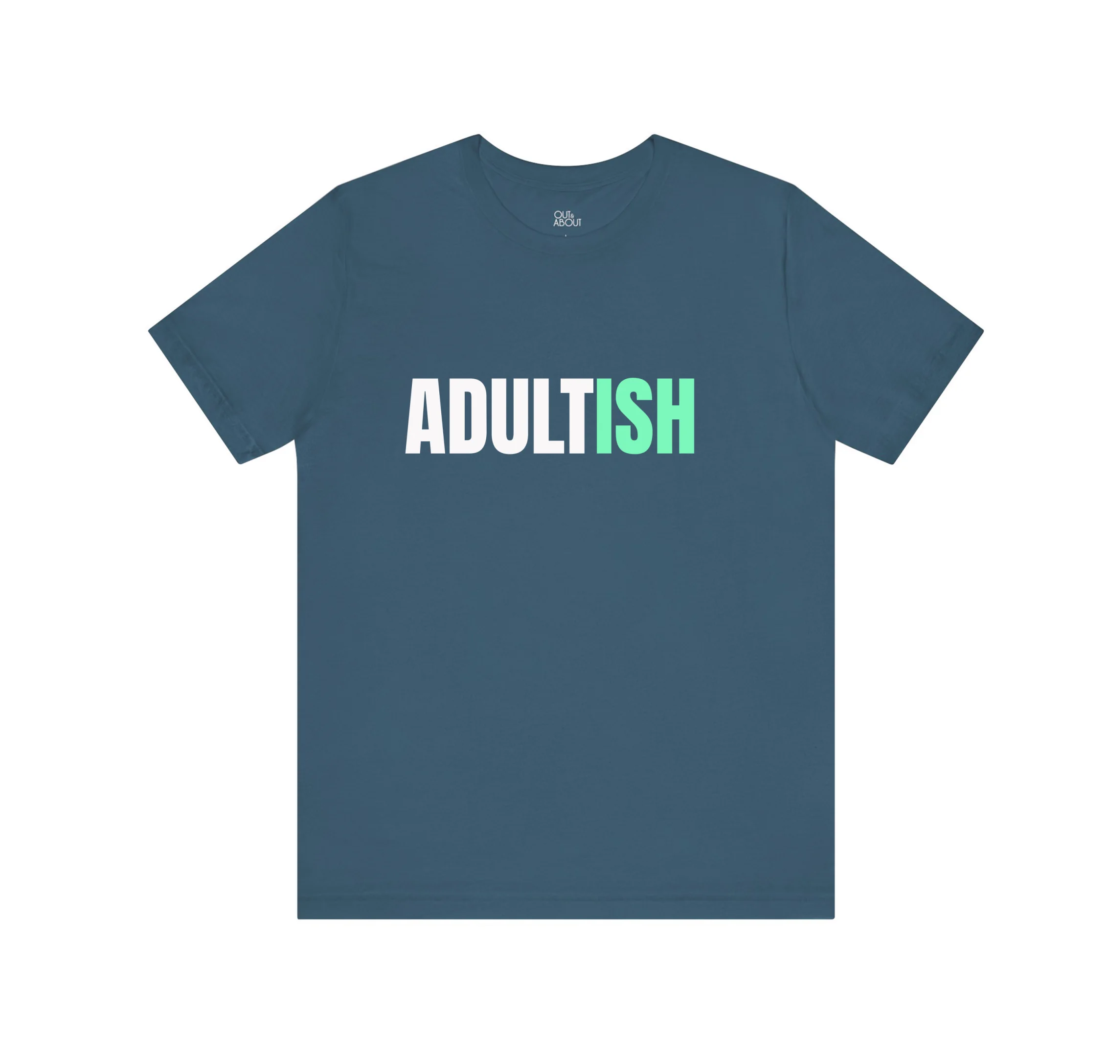בייסיק טי adultish – L, כחול פטרול