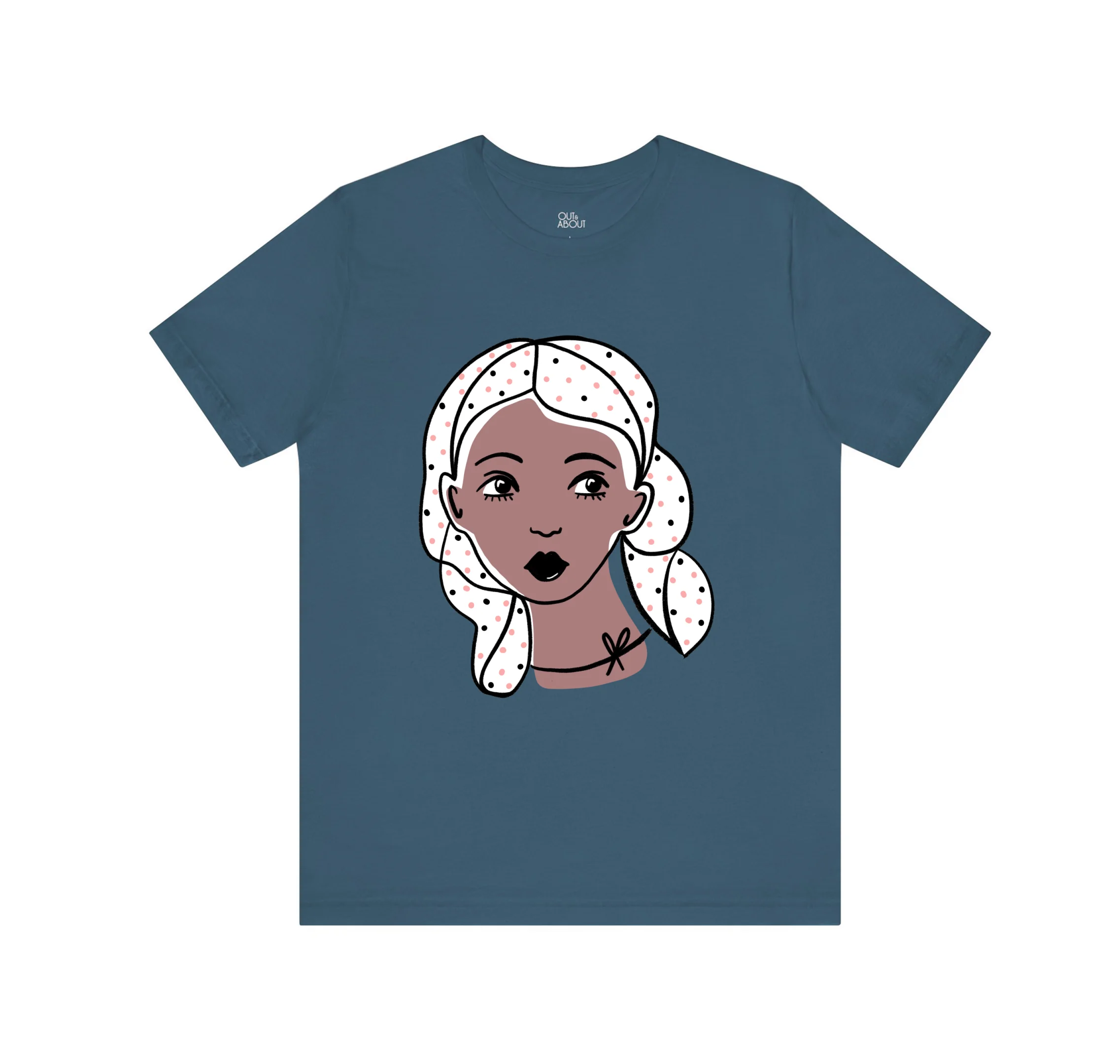 בייסיק טי polka dot girl