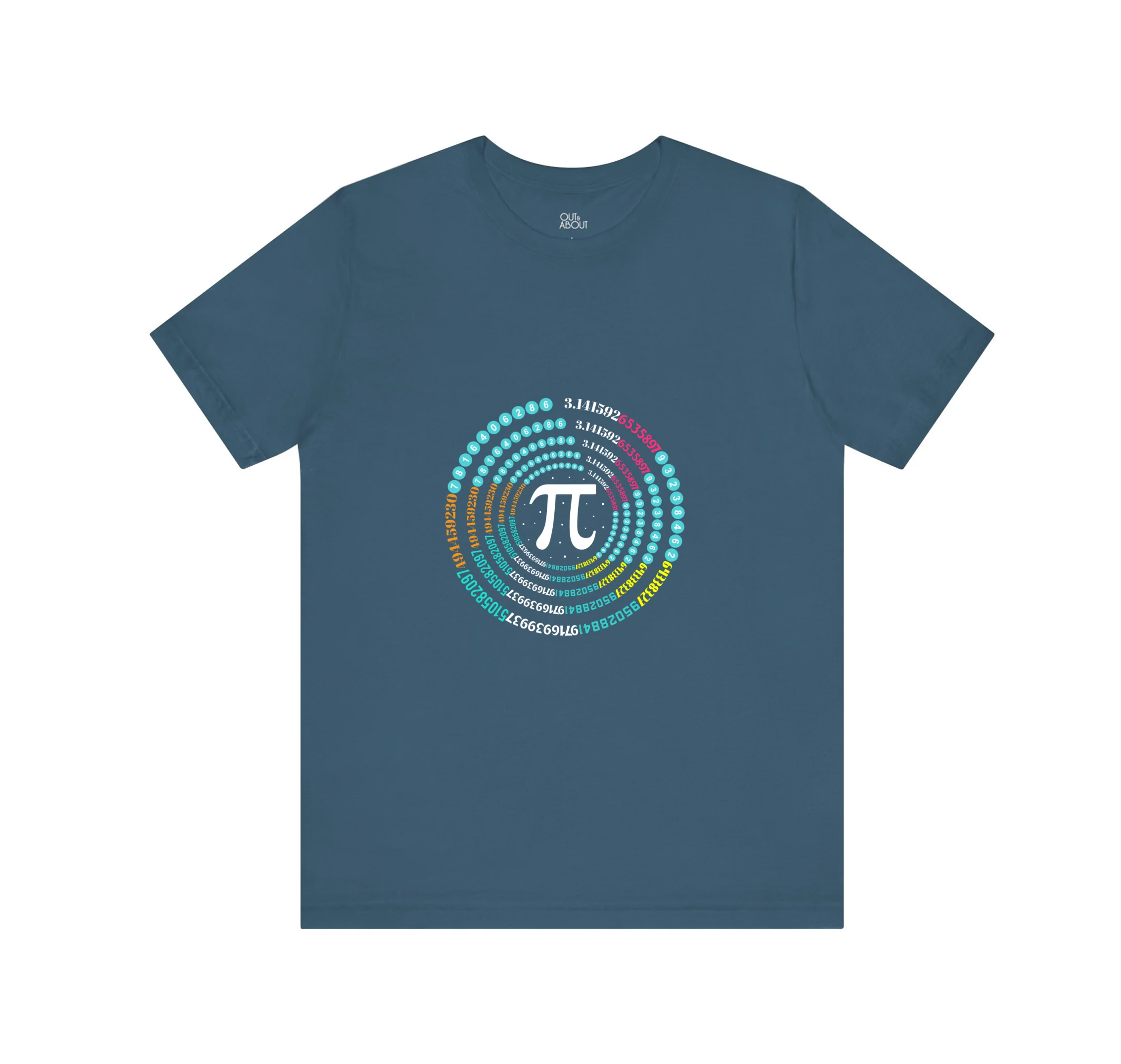 בייסיק טי colorful pi – 6, כחול פטרול