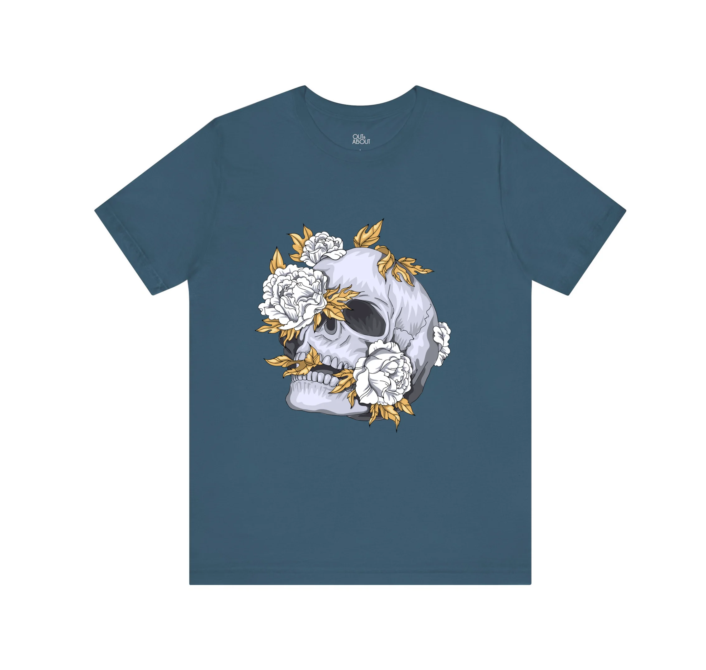 חולצה גולגלות ושושנים חולצה גולגלות ושושנים