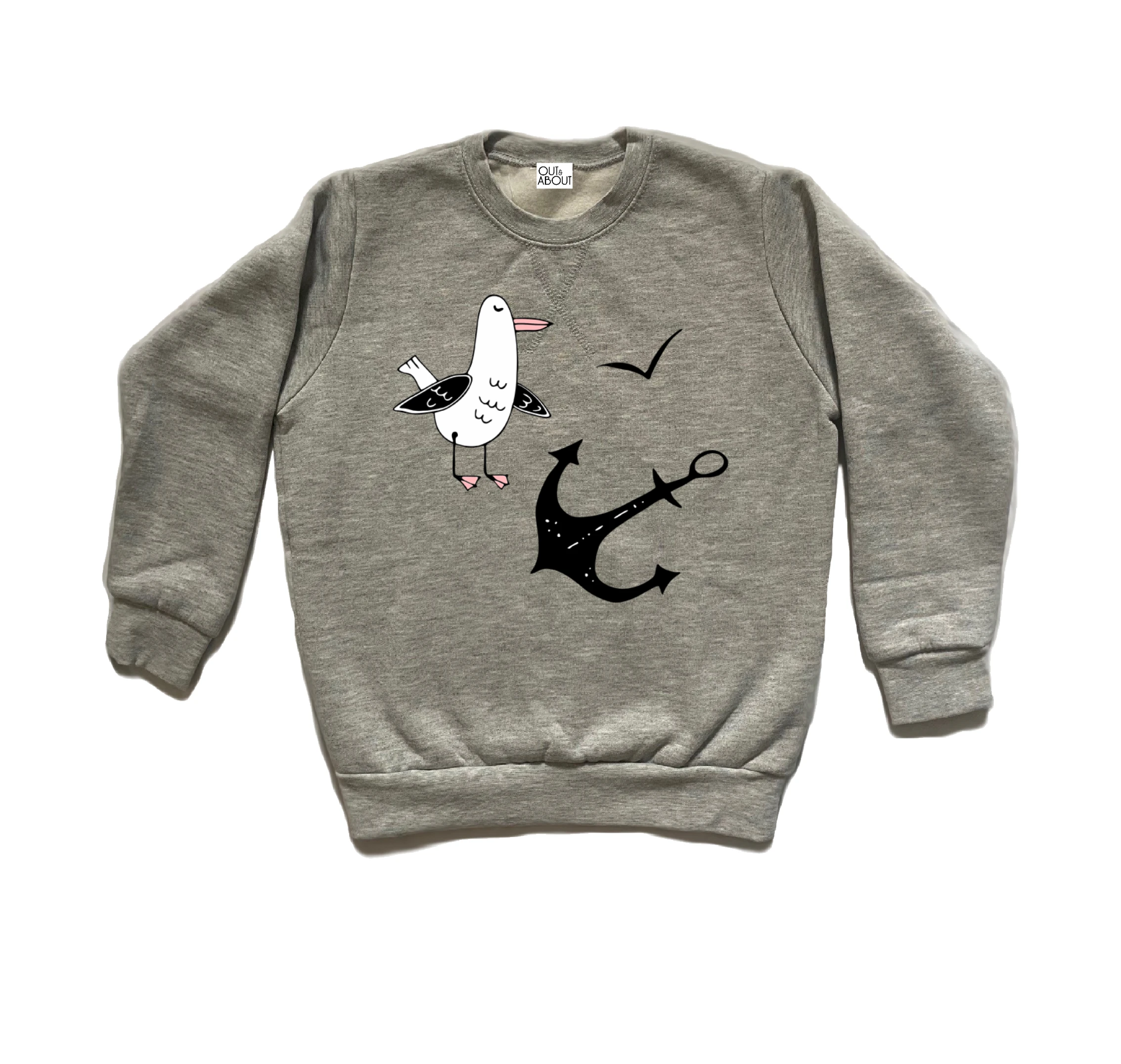 סווטשירט שחף בחוף