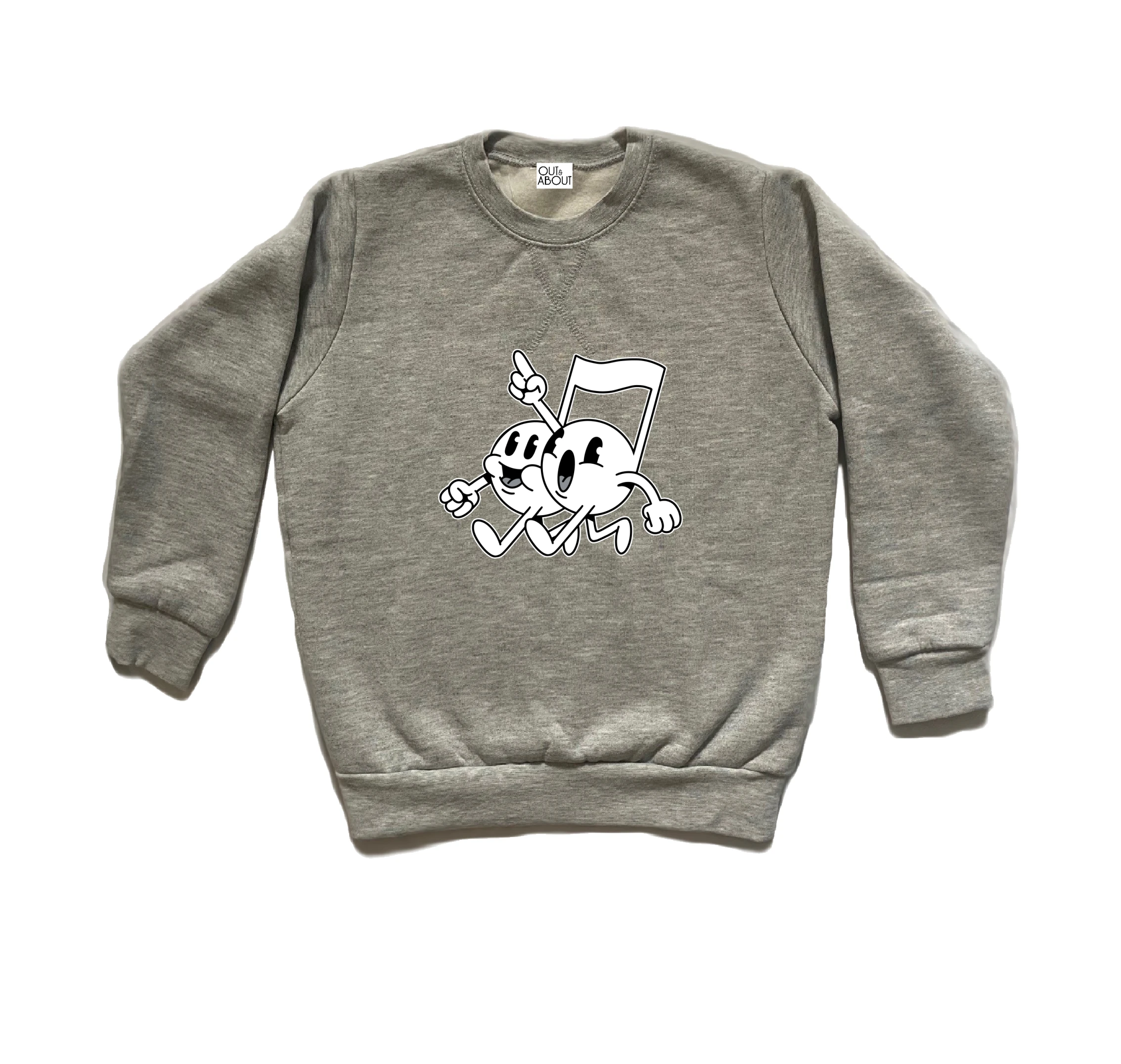 סווטשירט תווים רטרו