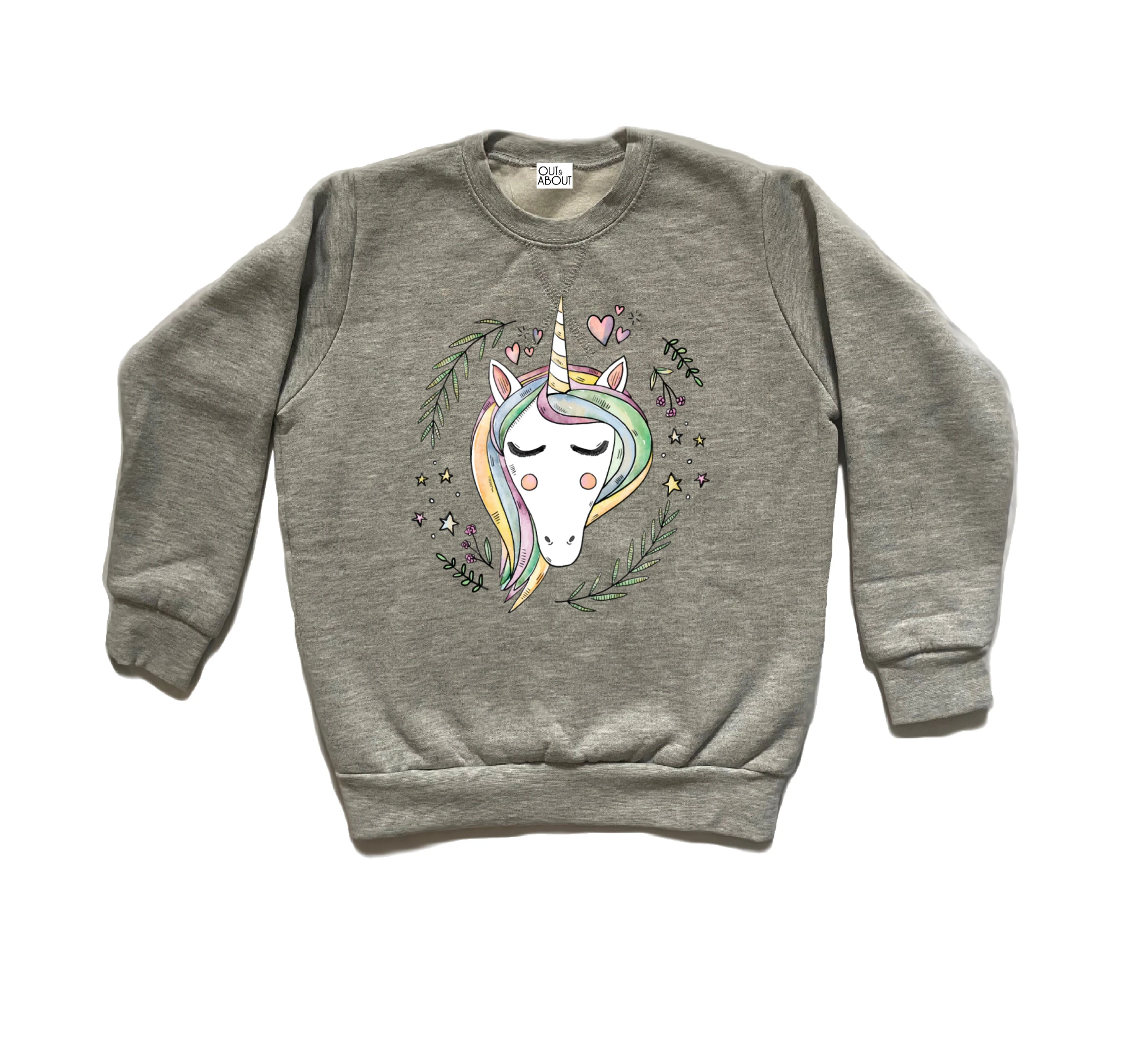 סווטשירט חד קרן עלים