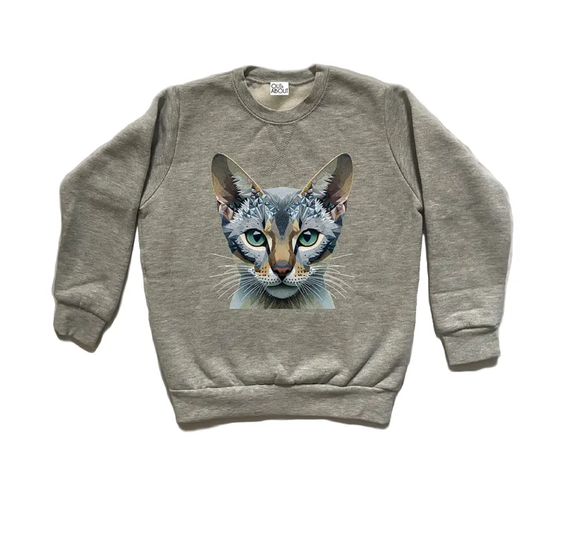 Triangulated cat 2 sweatshirt