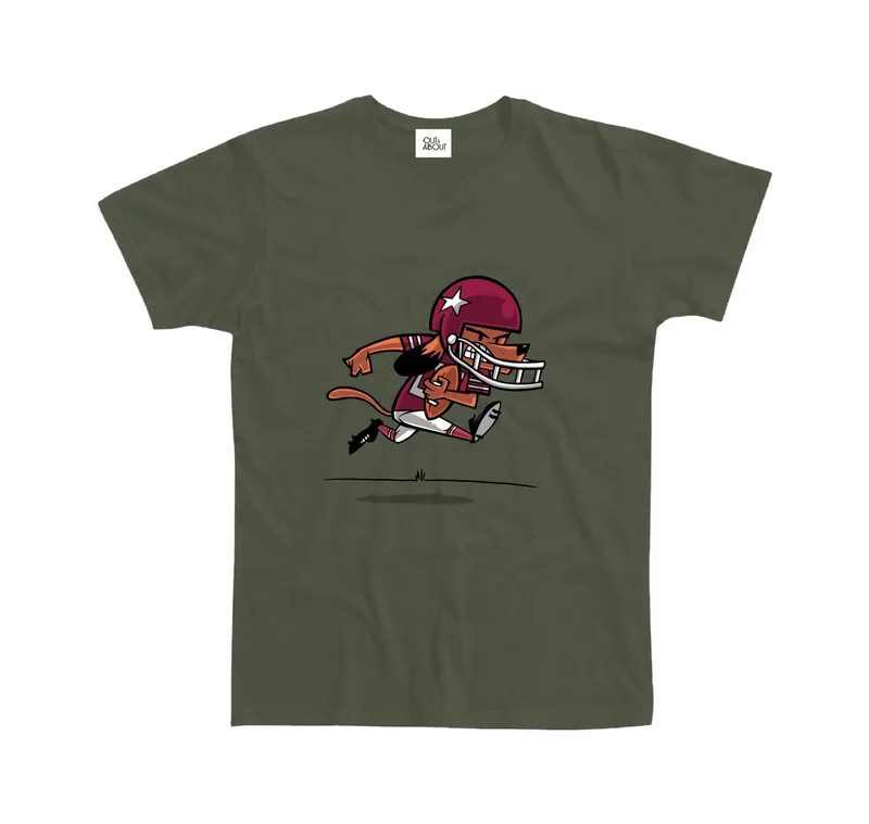 Basic Football Dog Tee