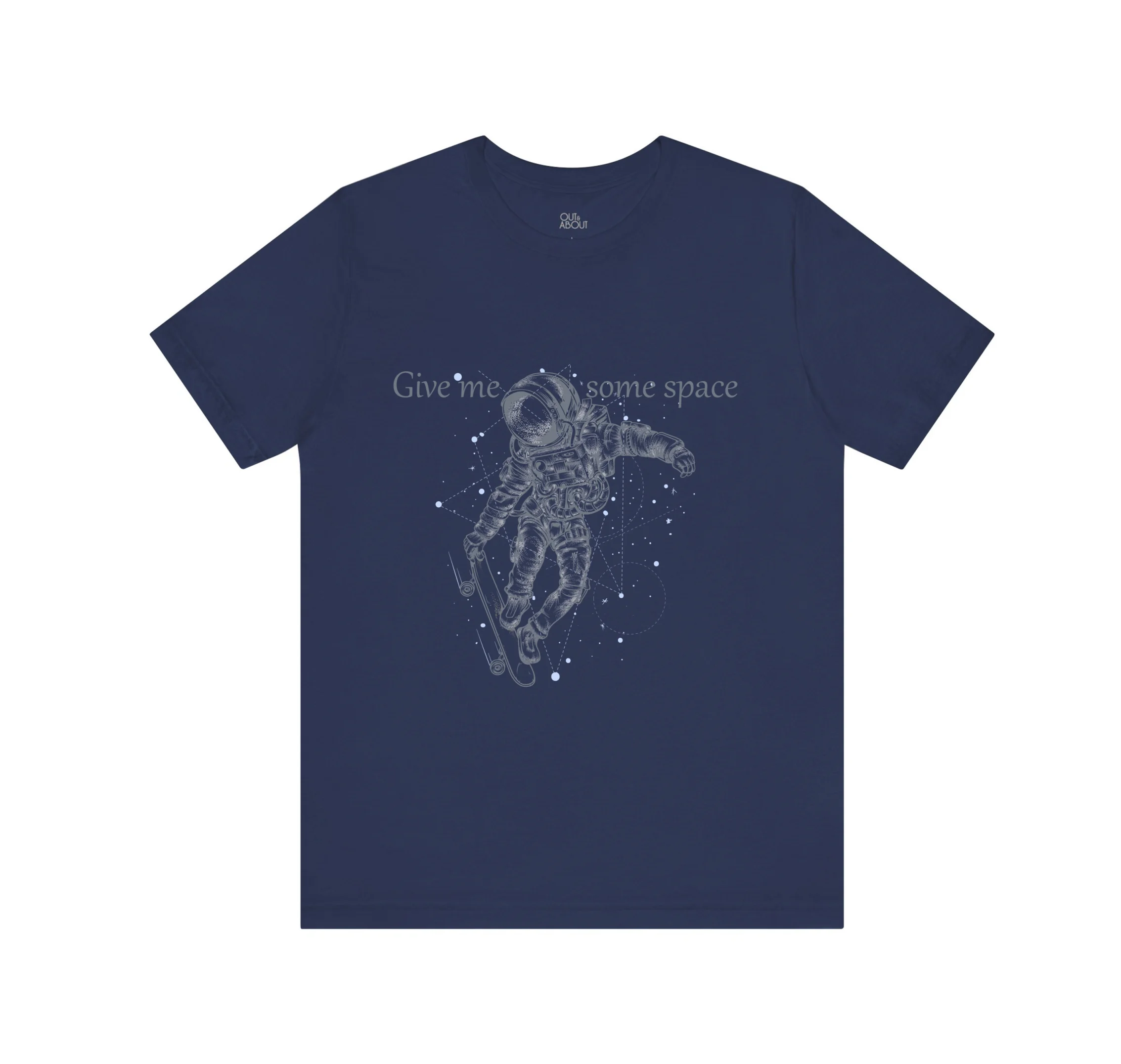 בייסיק טי give me some space – M, כחול נייבי
